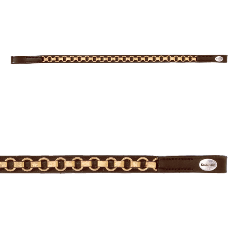 Stirnband CATENA braun/messing Stirnband CATENA braun/messing