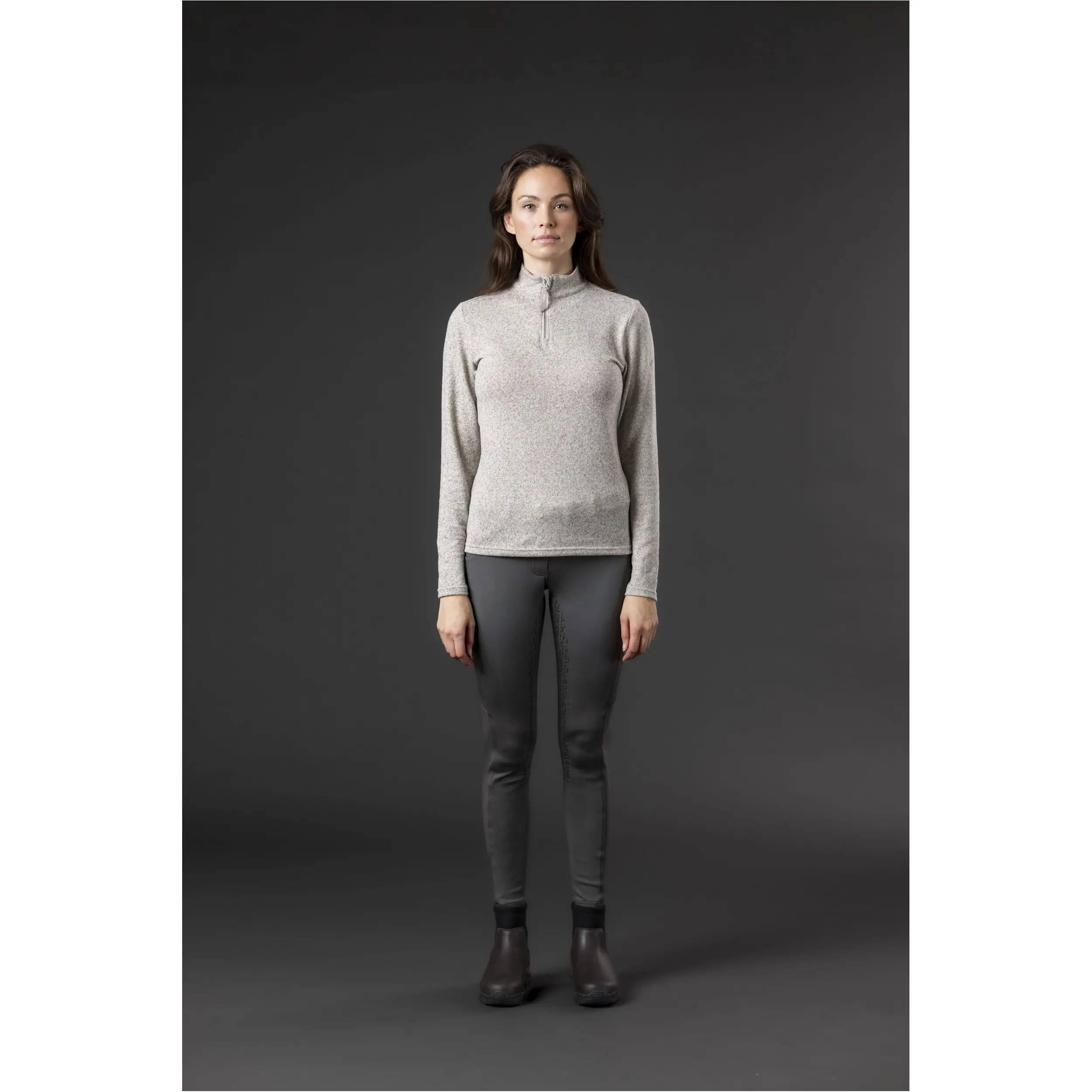 Damen Funktionsshirt Langarm STACEY half-zip vintage khaki Damen Funktionsshirt Langarm STACEY half-zip vintage khaki