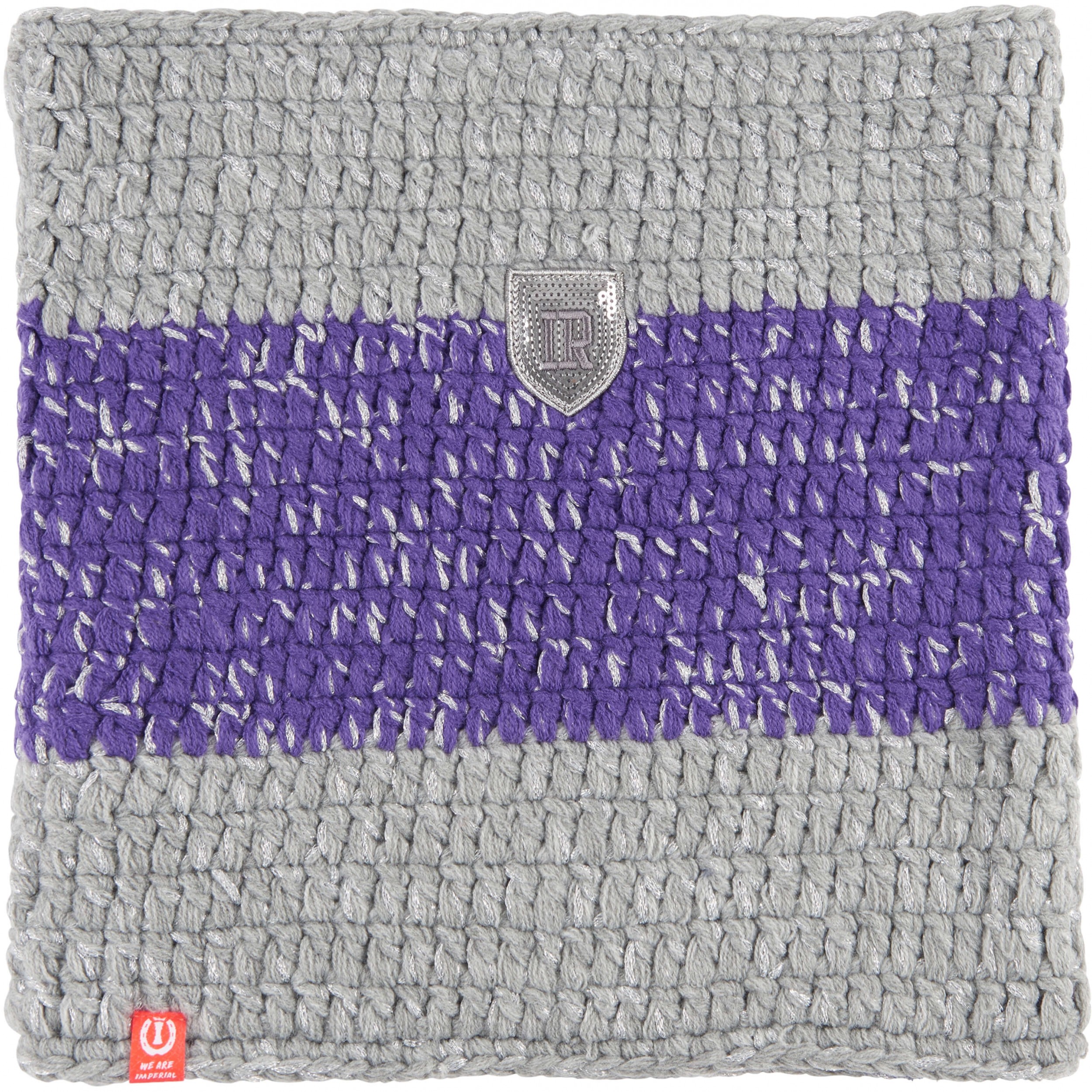 Schal IRHHeadlines 2.0 grey melange/royal purple