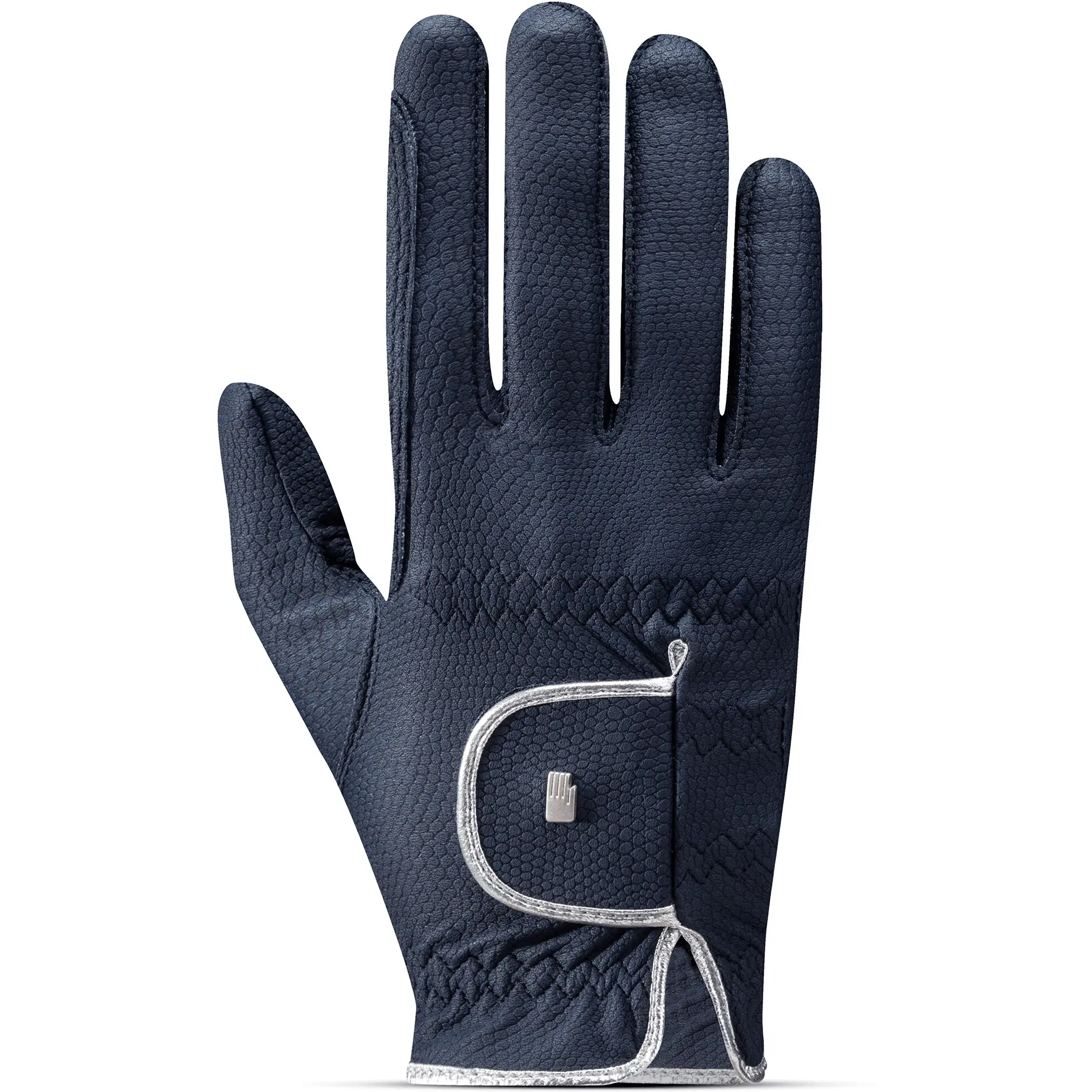 Damen Reithandschuhe LONA marine/silber