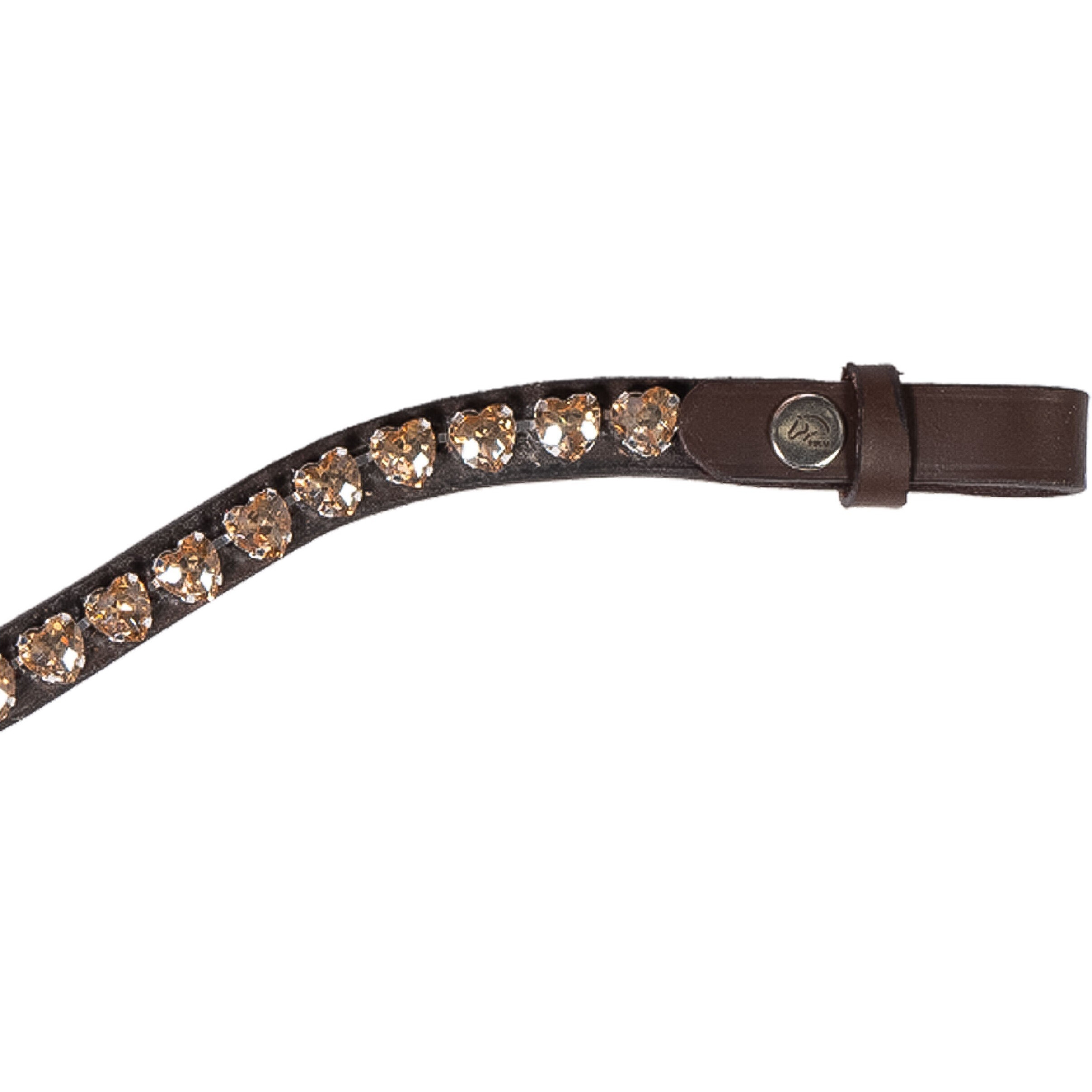 Stirnband AMOUR braun/champagner