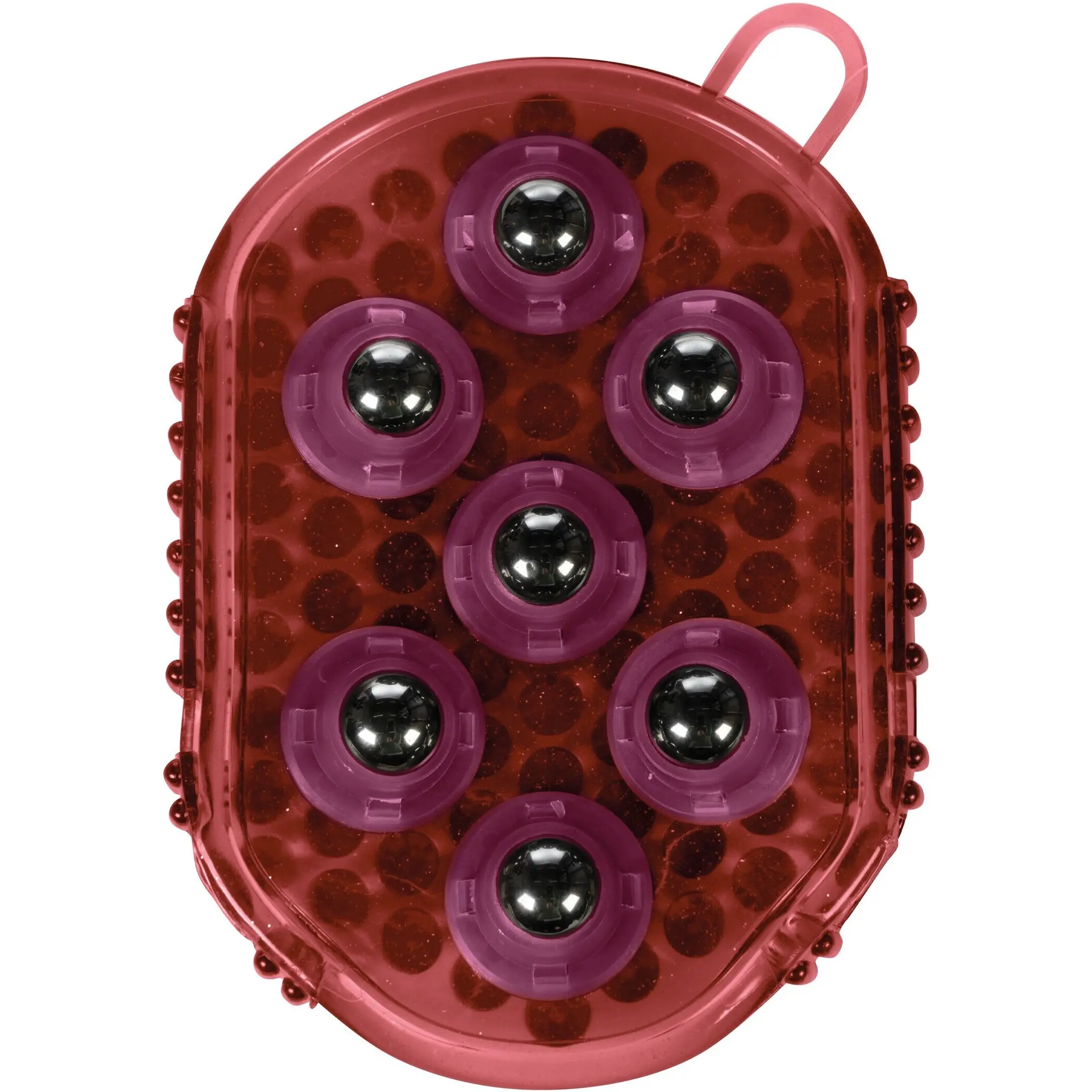 Massage-Handschuh FLIP bordeaux/grau