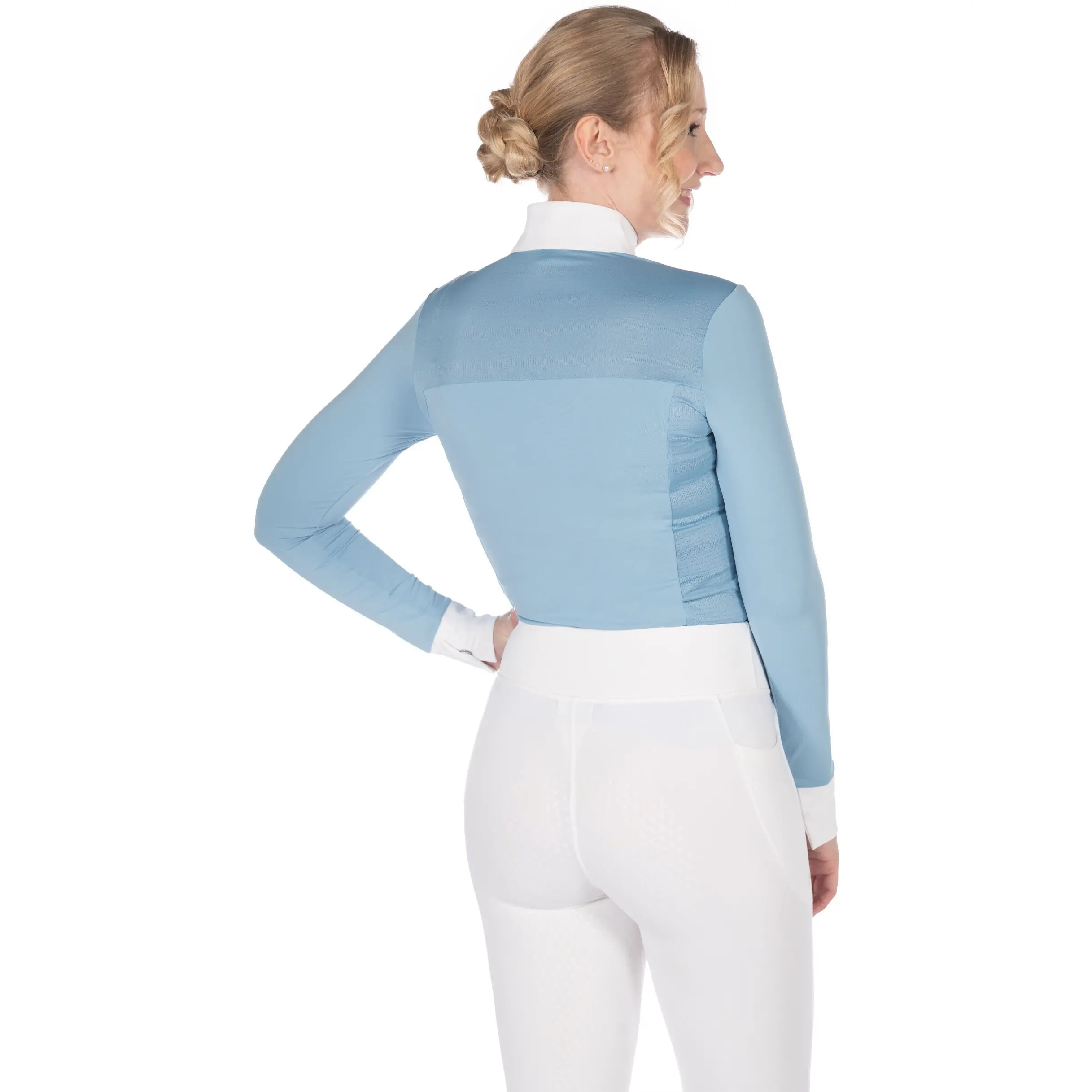Damen Turniershirt Langarm VIRGINIA eisblau