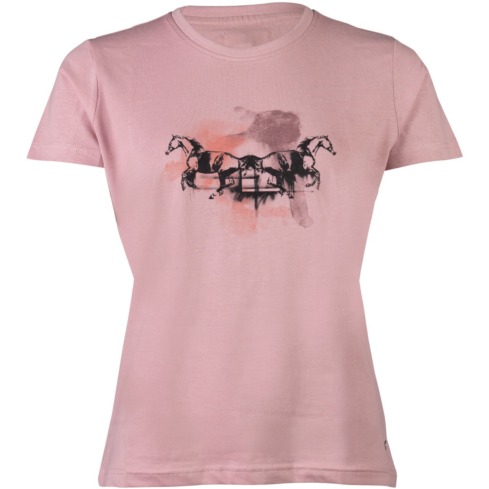 Damen T-Shirt RUNNING HORSE altrosa