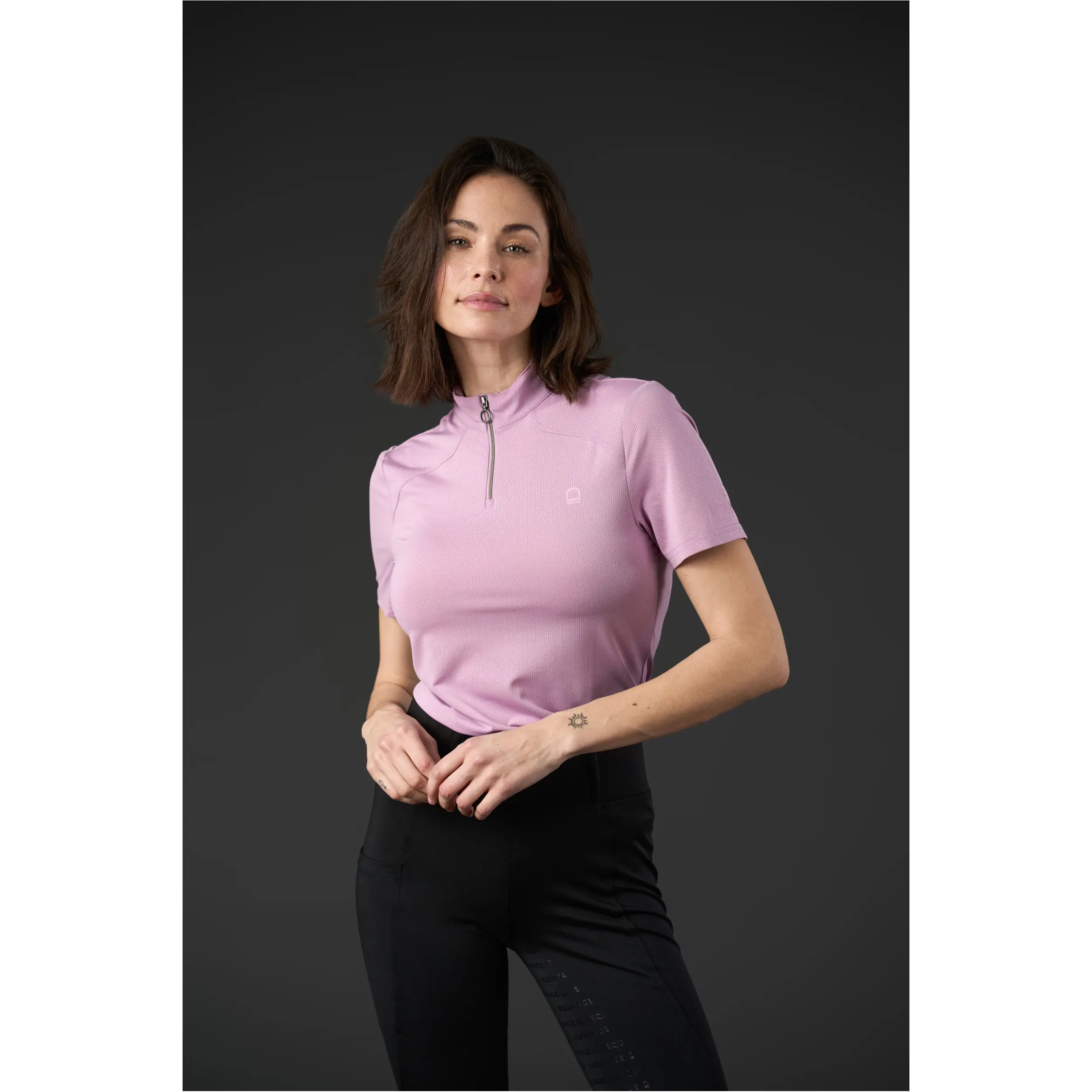 Damen Turniershirt Half-zip HASTY lavender