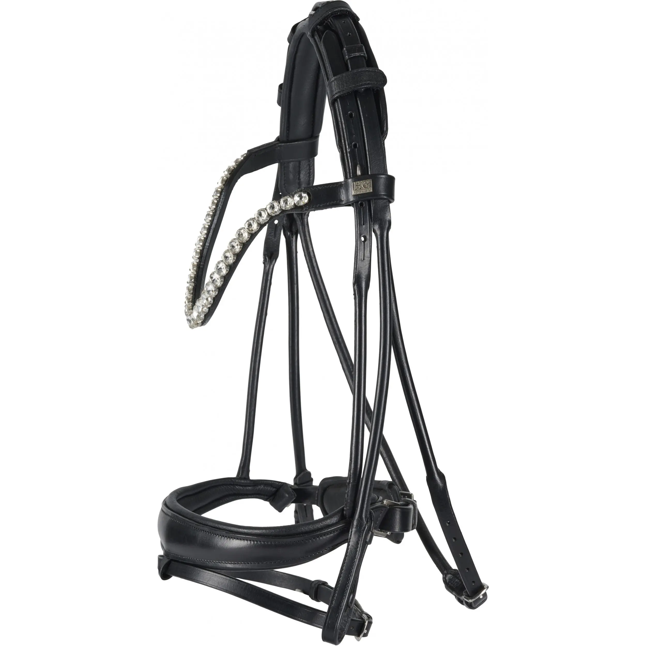 Trensenzaum rundgenäht KAVA Echtleder schwarz