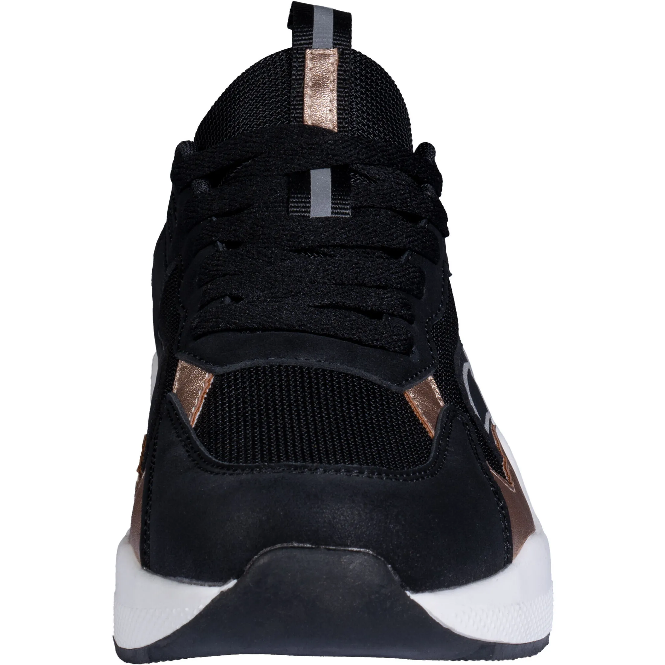 Damen Sneaker ROSEGOLD GLAMOUR STYLE schwarz