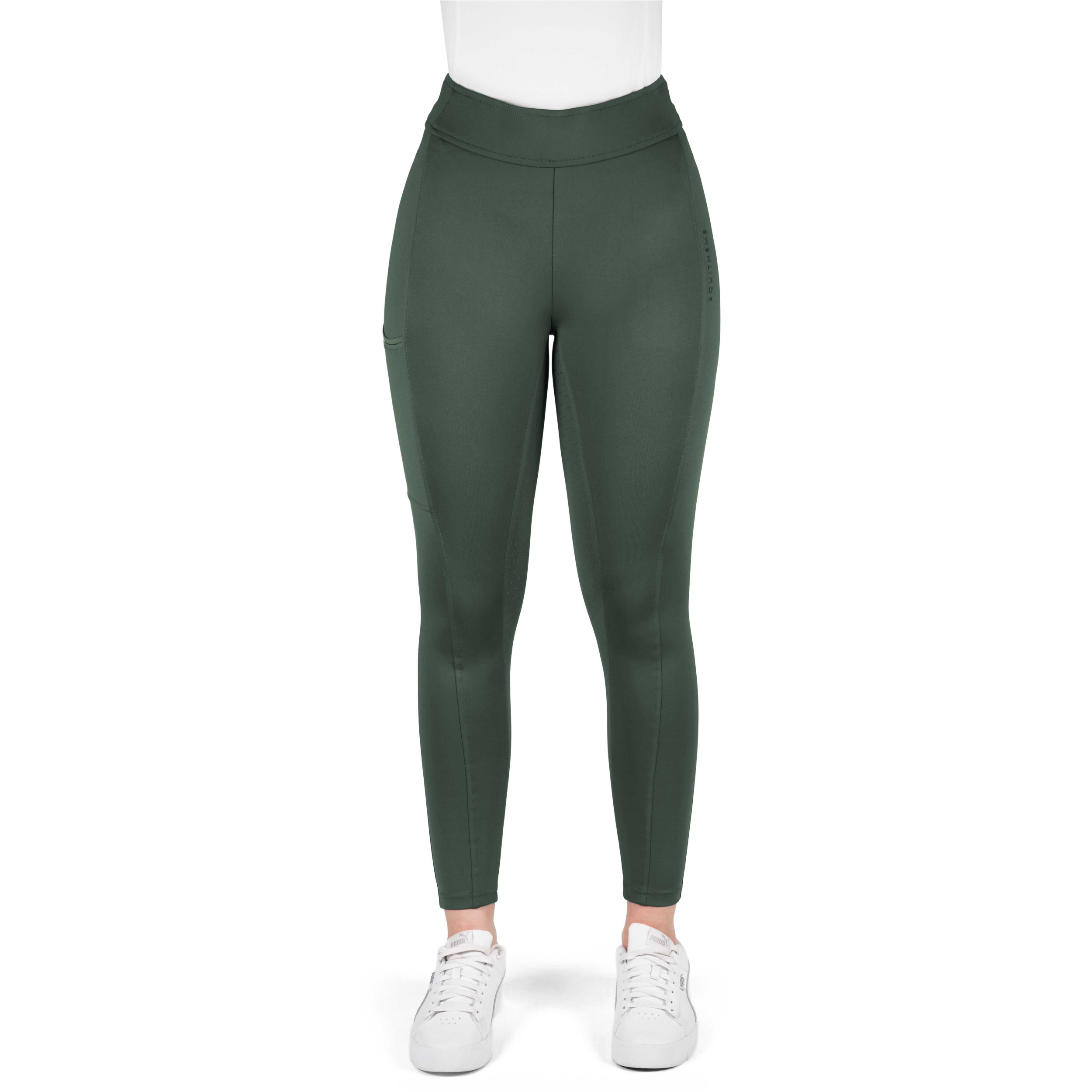 Damen Reitleggings Silikon Vollbesatz EK-BIRDY khaki 