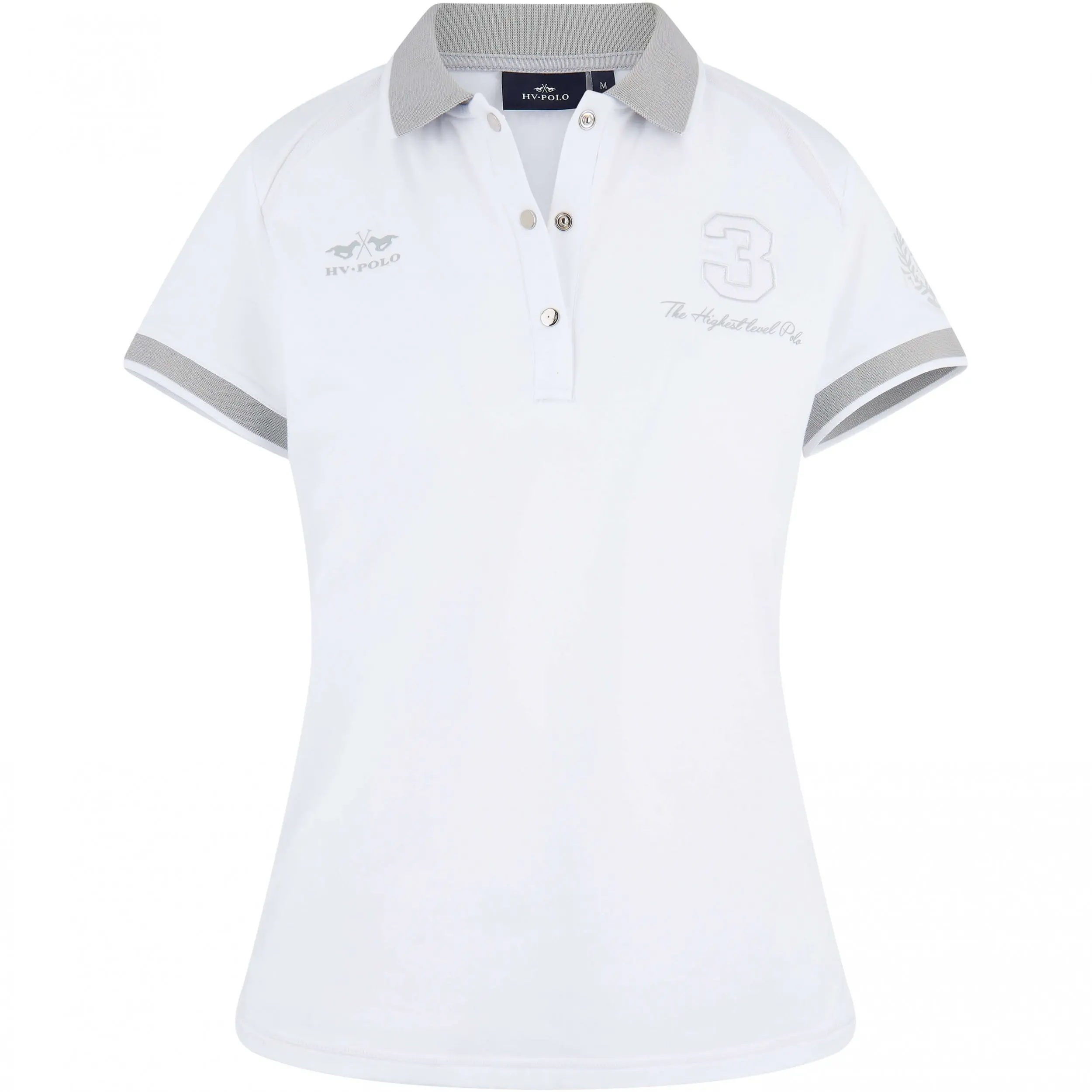 Damen Poloshirt HVPFavouritas Tech white