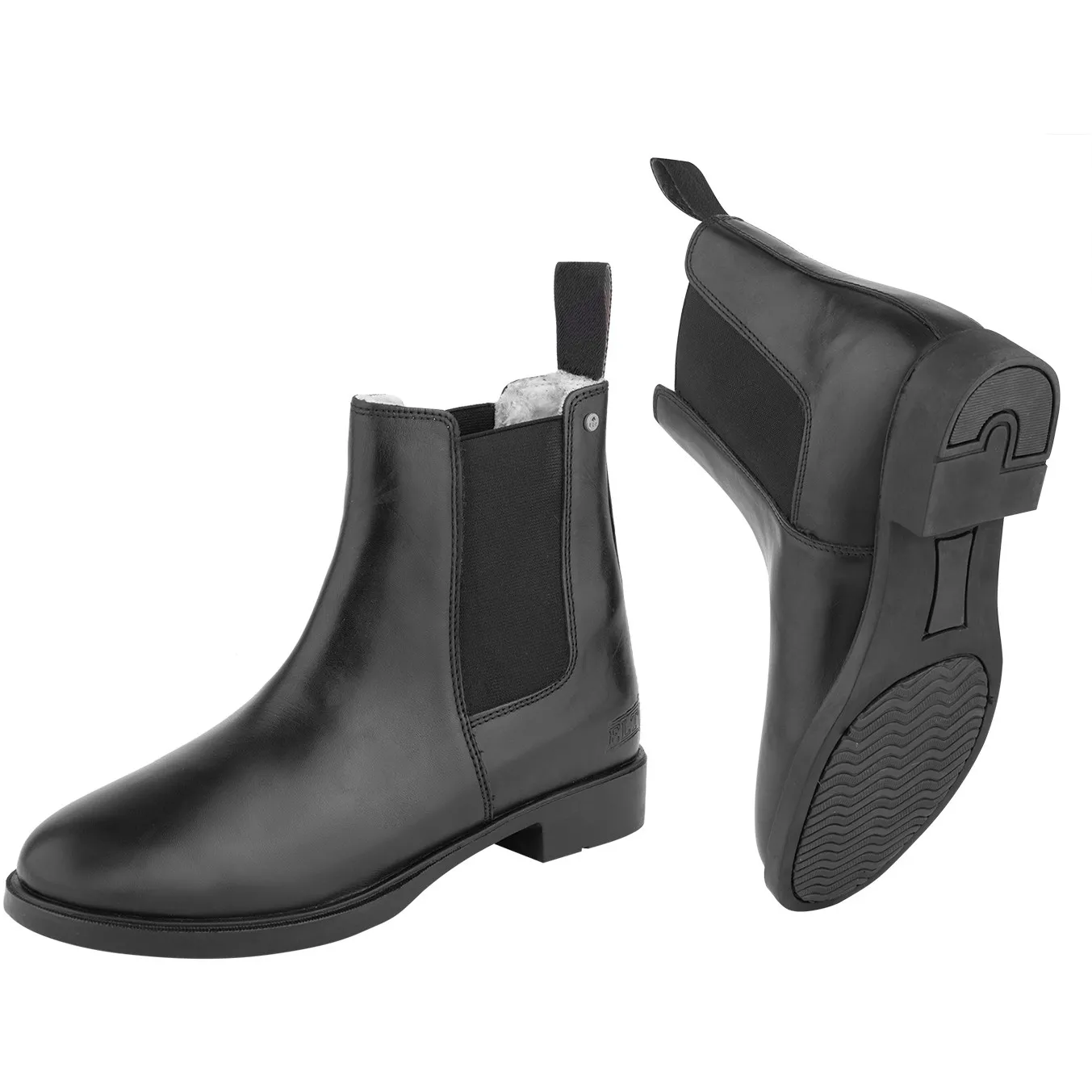 Winter Jodhpurstiefeletten Echtleder schwarz