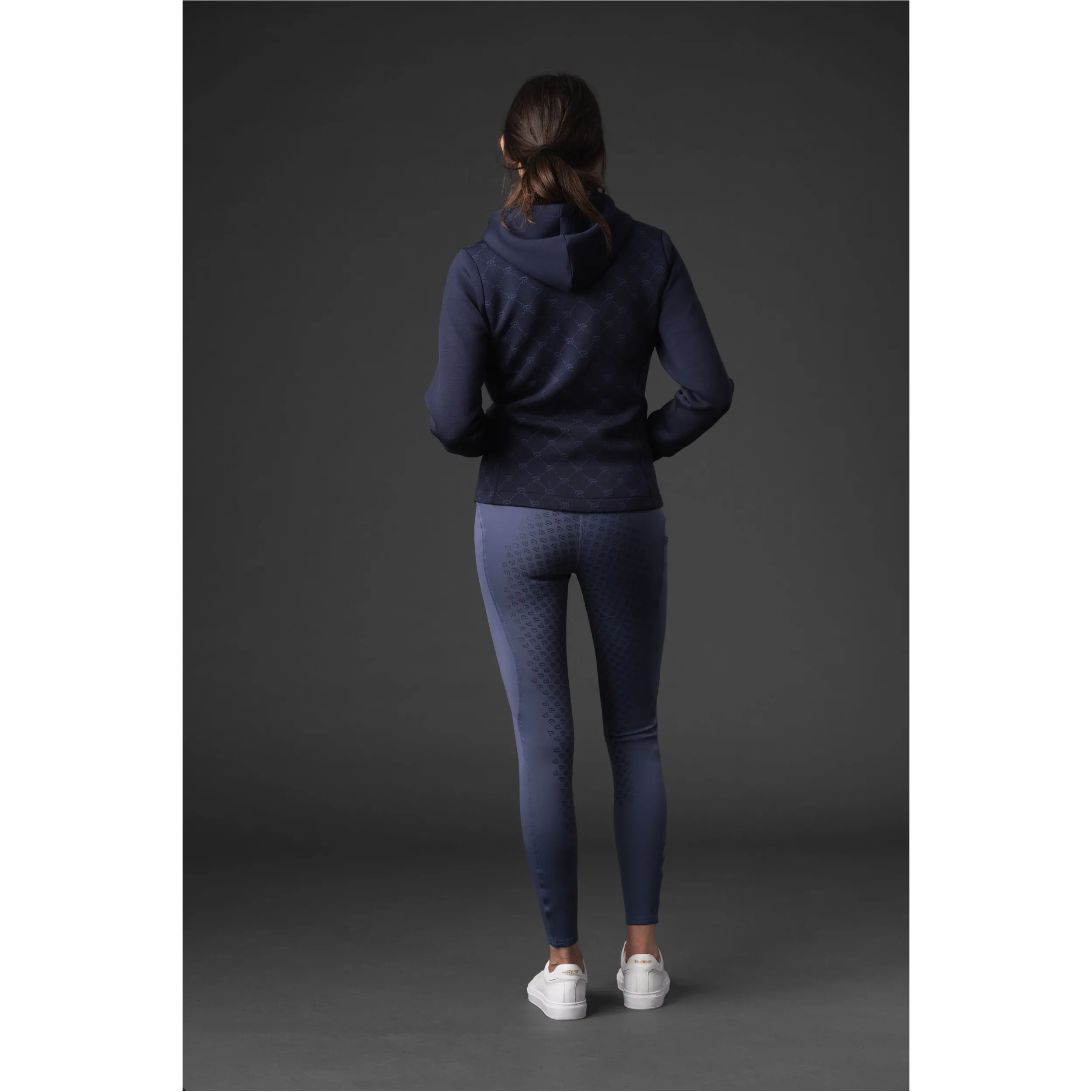 Damen Kapuzenjacke mit Reißverschluss VARIANA navy