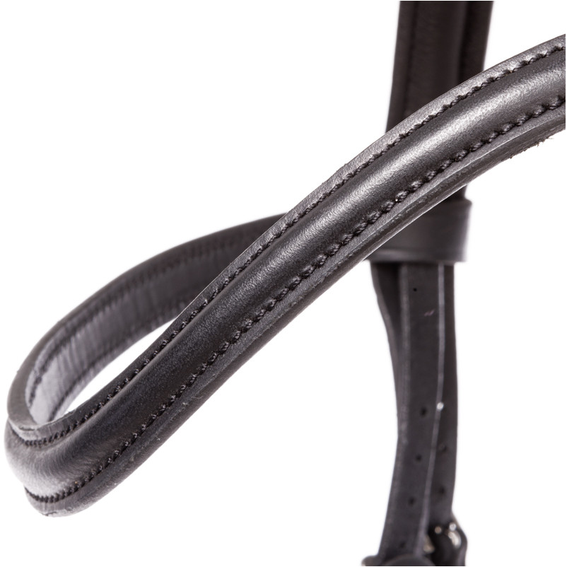 Trensenzaum mit schwedischen Reithalfter RAVENNA schwarz