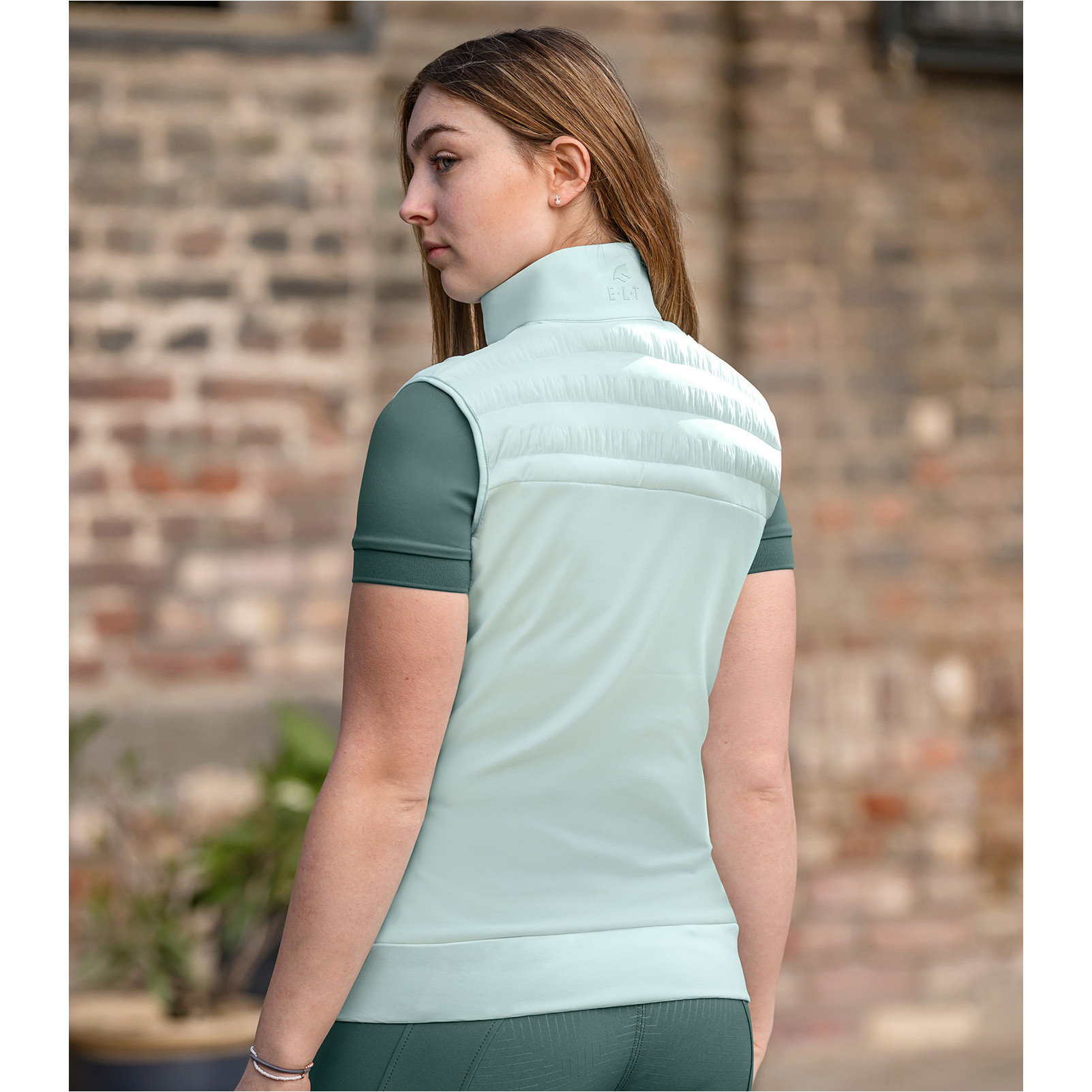 Damen Hybrid Steppweste SEATTLE mintgrün