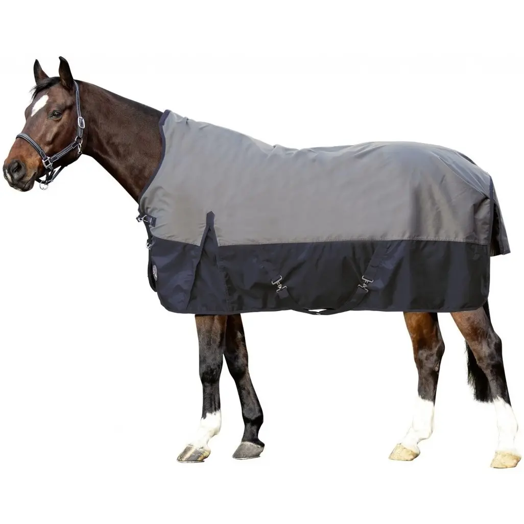 Winterdecke High Neck 100g Füllung 1680D HALIFAX grau/dunkelblau