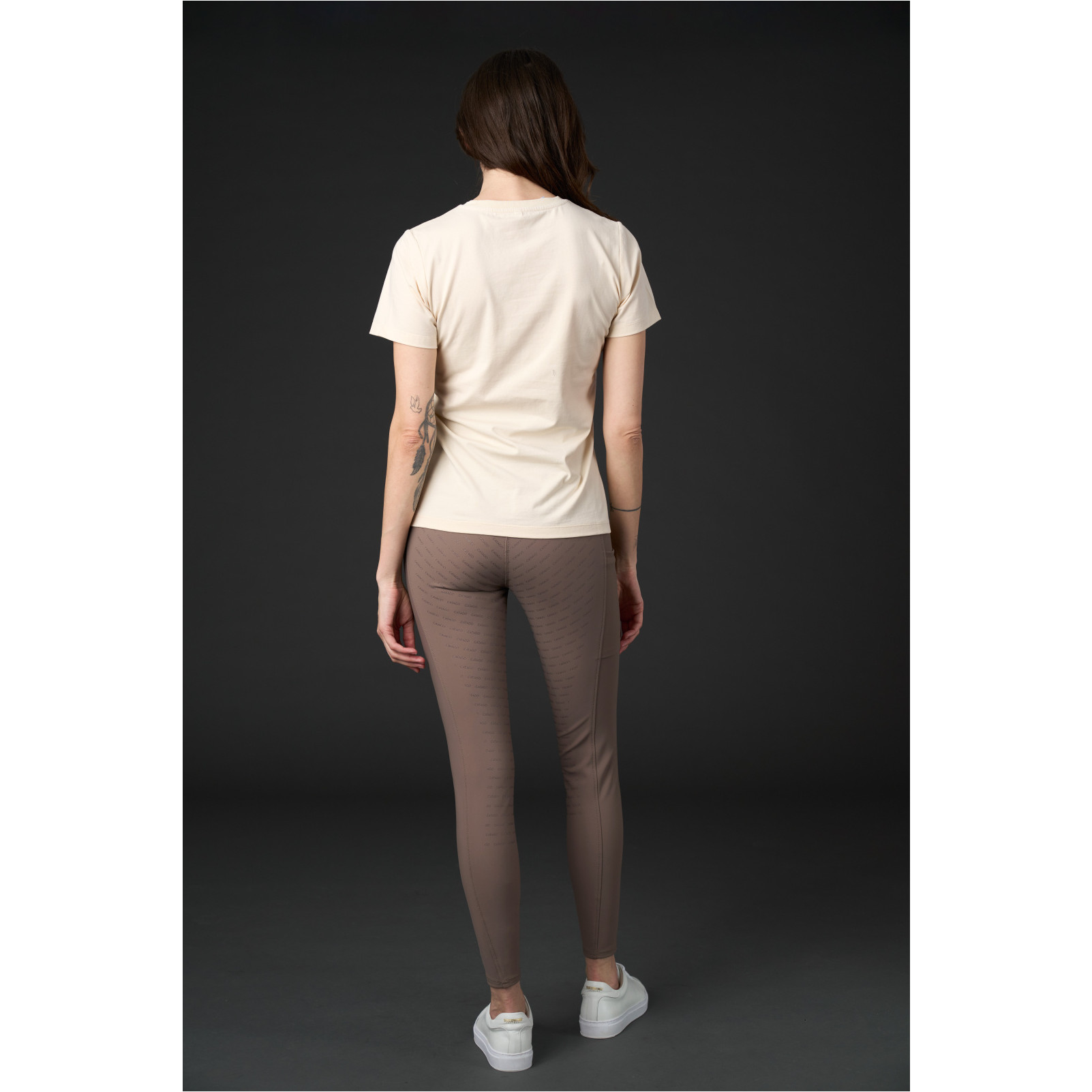 Damen Reitleggings Silikon Vollbesatz RIVER F/G mit Gürtelschlaufen falcon