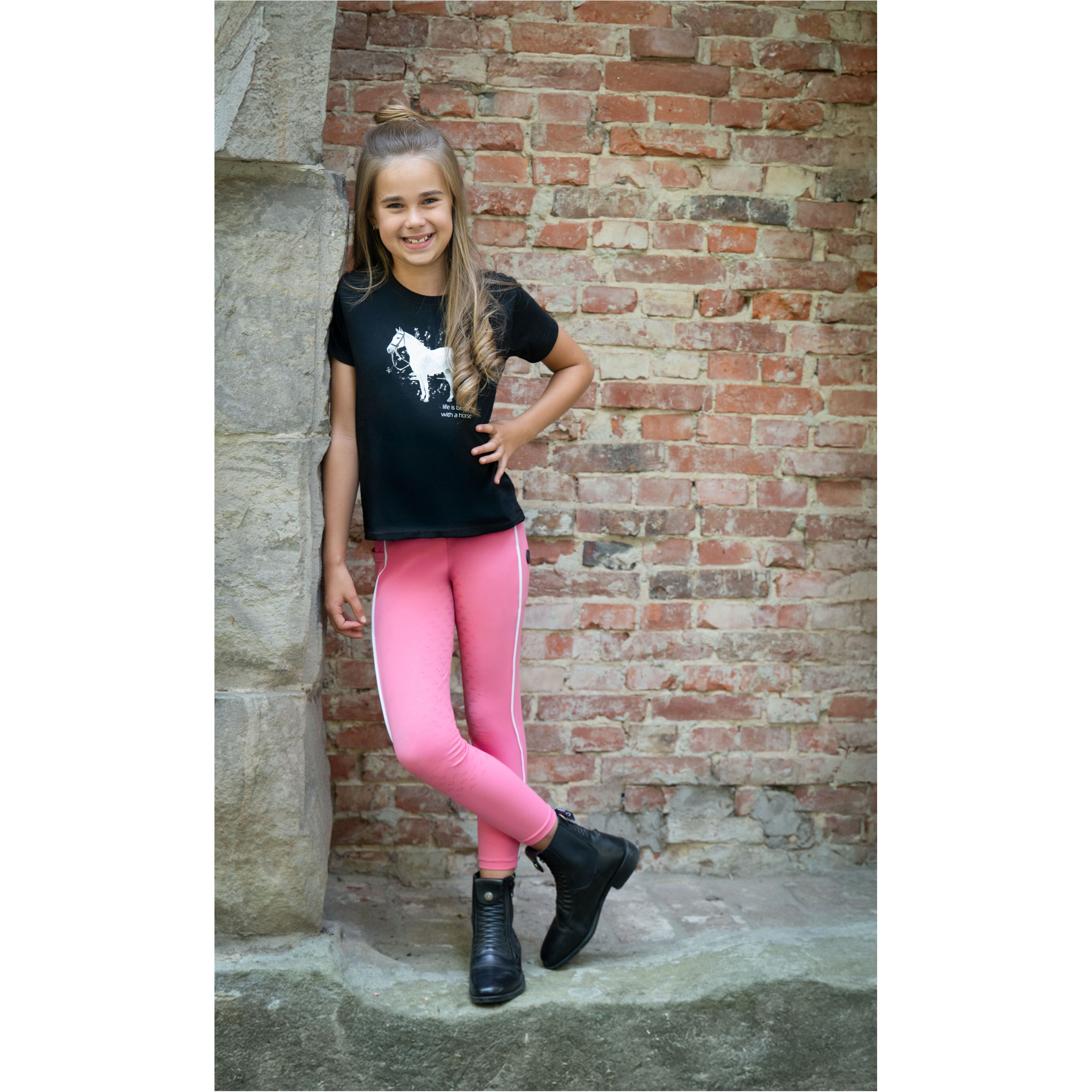 Kinder T-Shirt SPARKLE schwarz