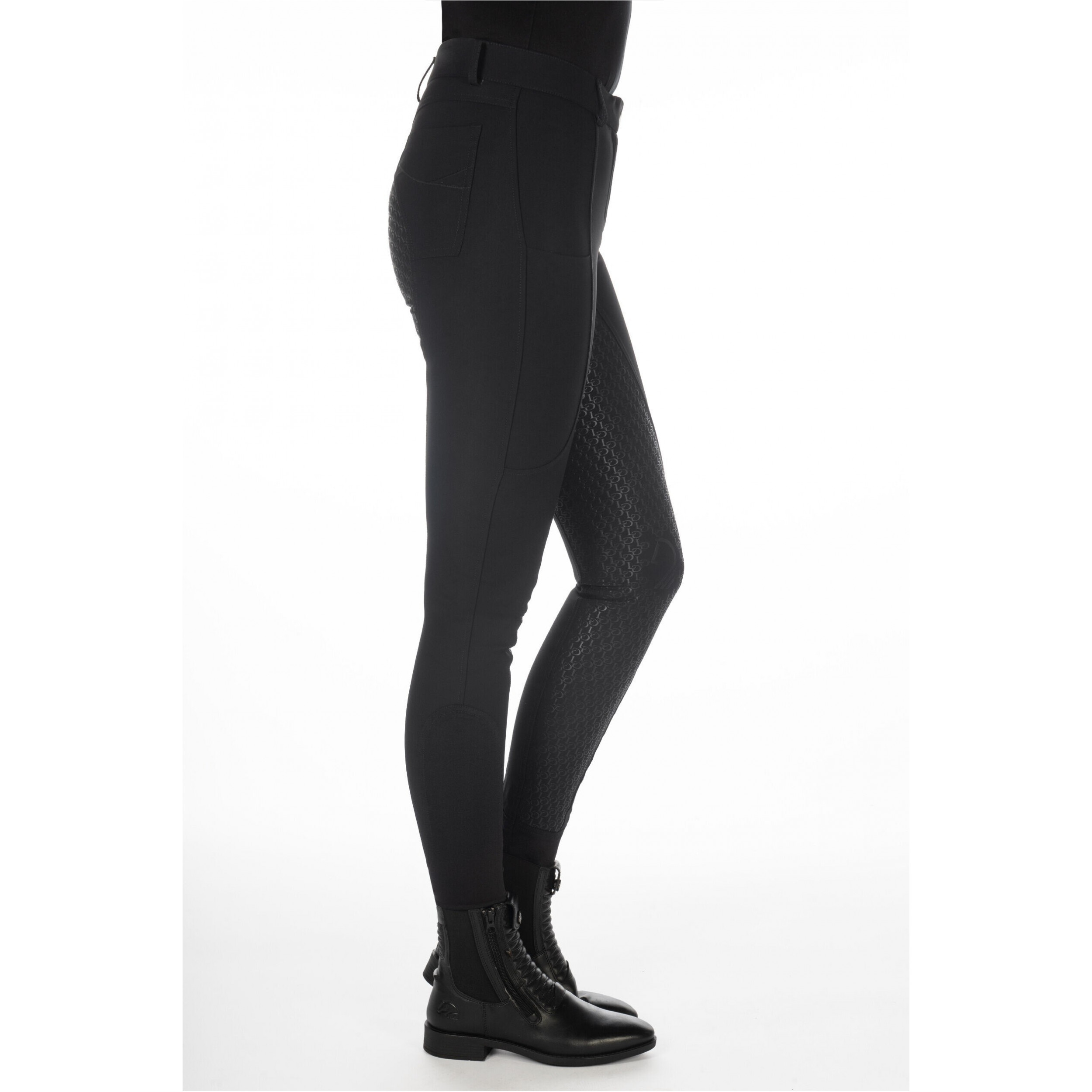 Damen Reithose Silikon Vollbesatz AMALFI schwarz