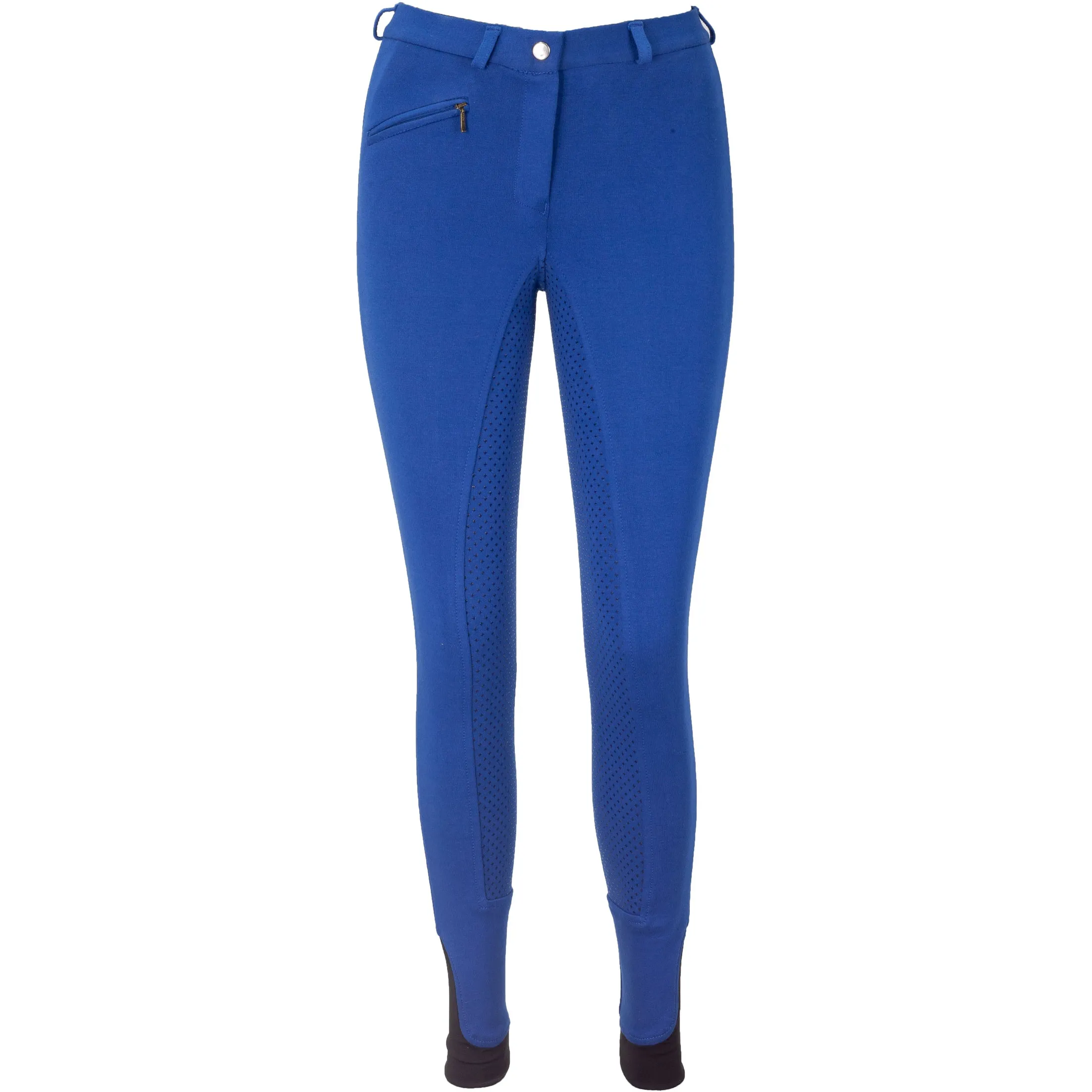 Kinder Reithose Silikon Vollbesatz Flex BASICLINE royalblau