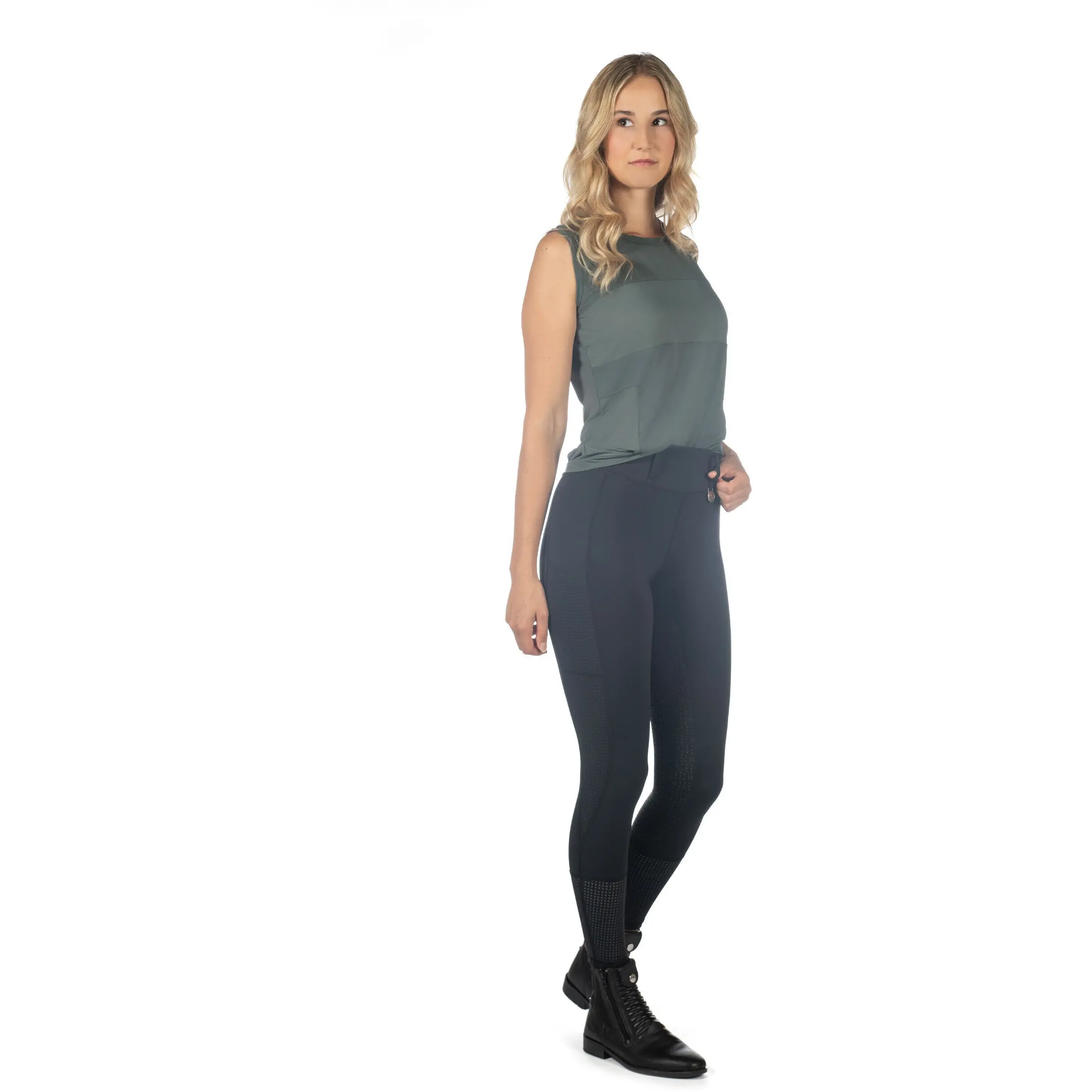 Damen Top MILA graugrün