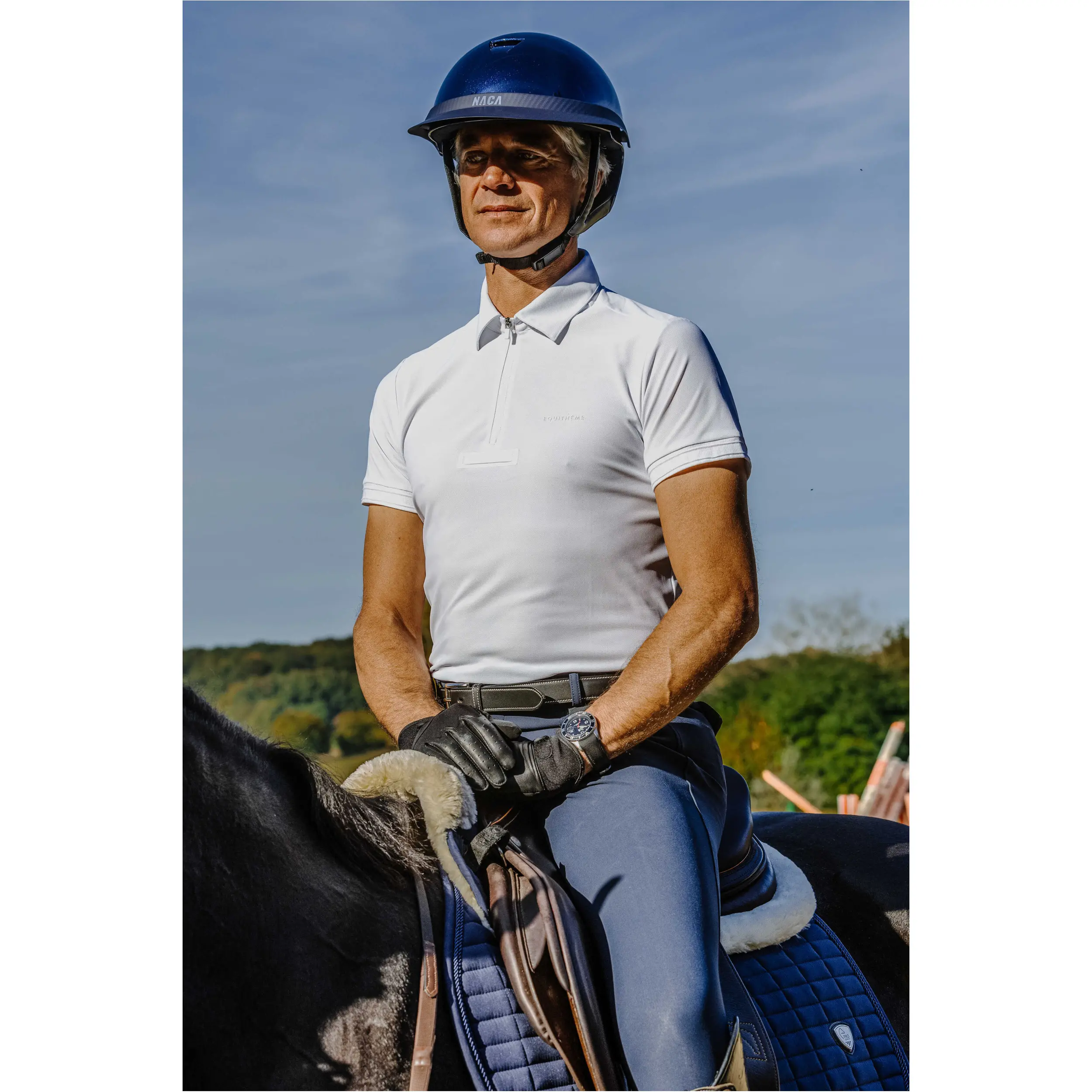 Herren Turnierpolo CHRIS weiß