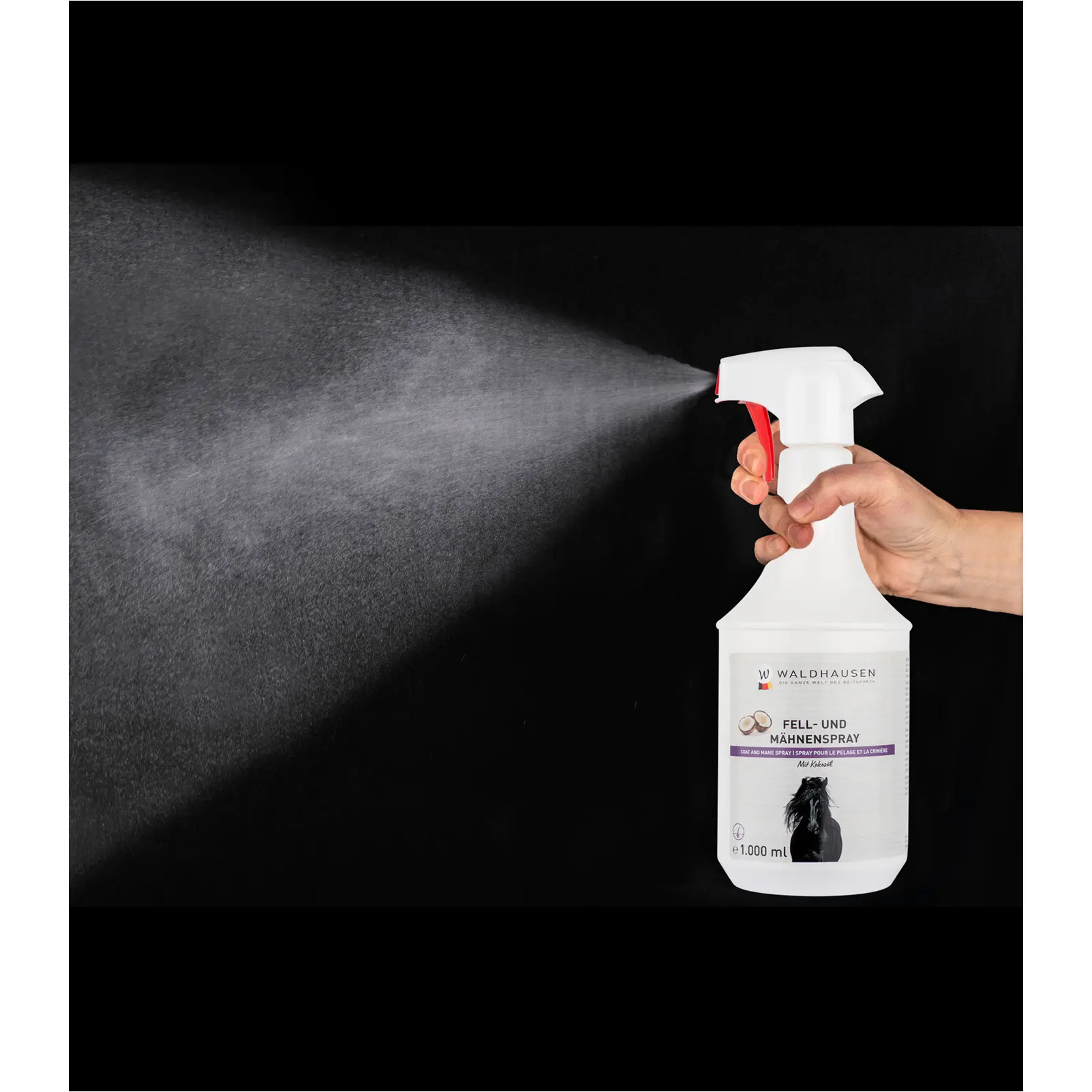 Fell- und Mähnenspray mit Kokosöl