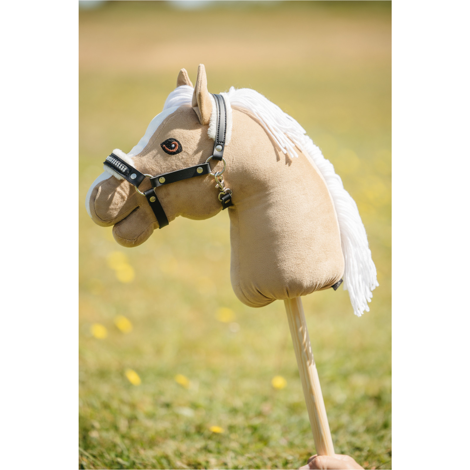 Spielzeughalfter mit Plüsch und Steinen schwarz Spielzeughalfter mit Plüsch und Steinen schwarz