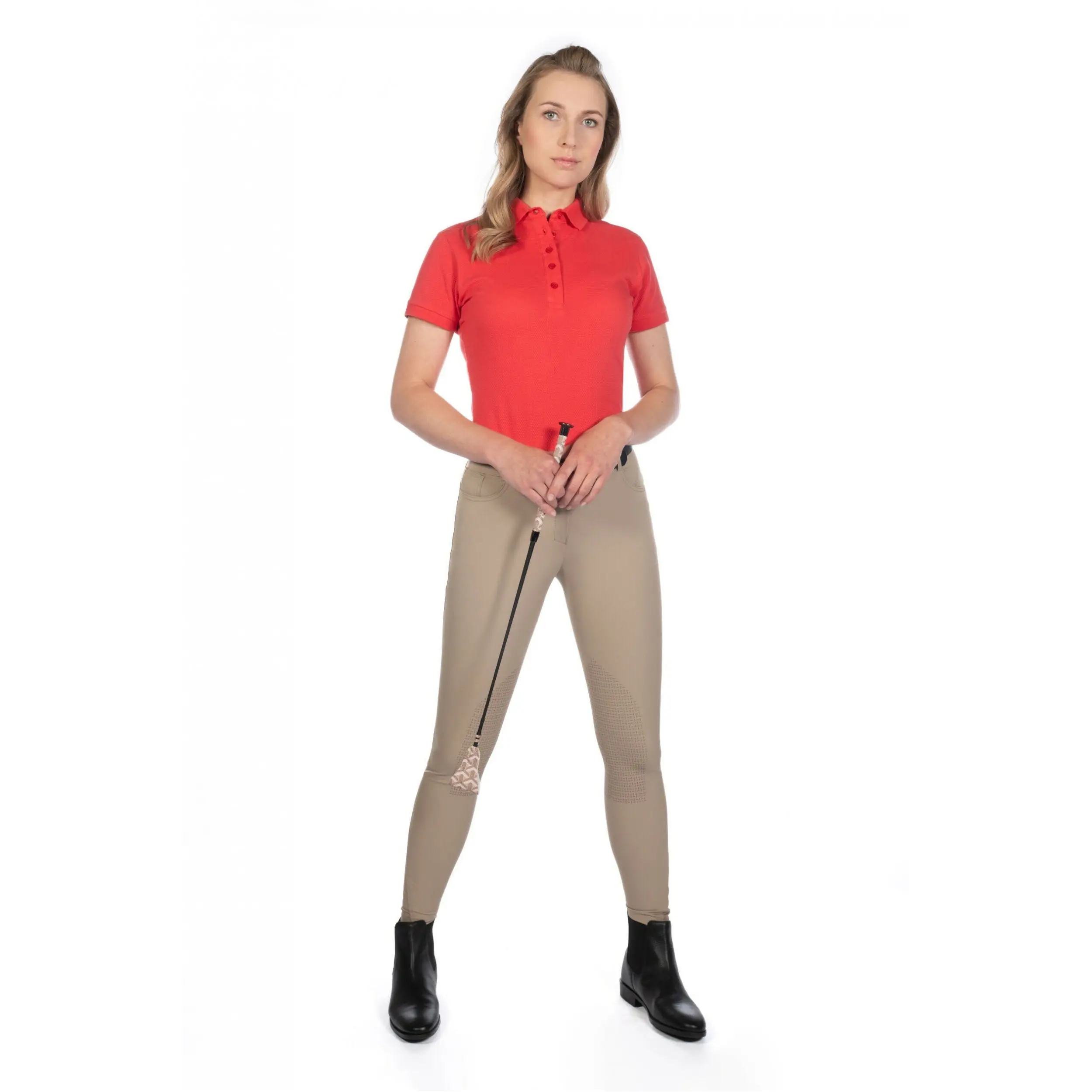 Damen Poloshirt ELISA rot