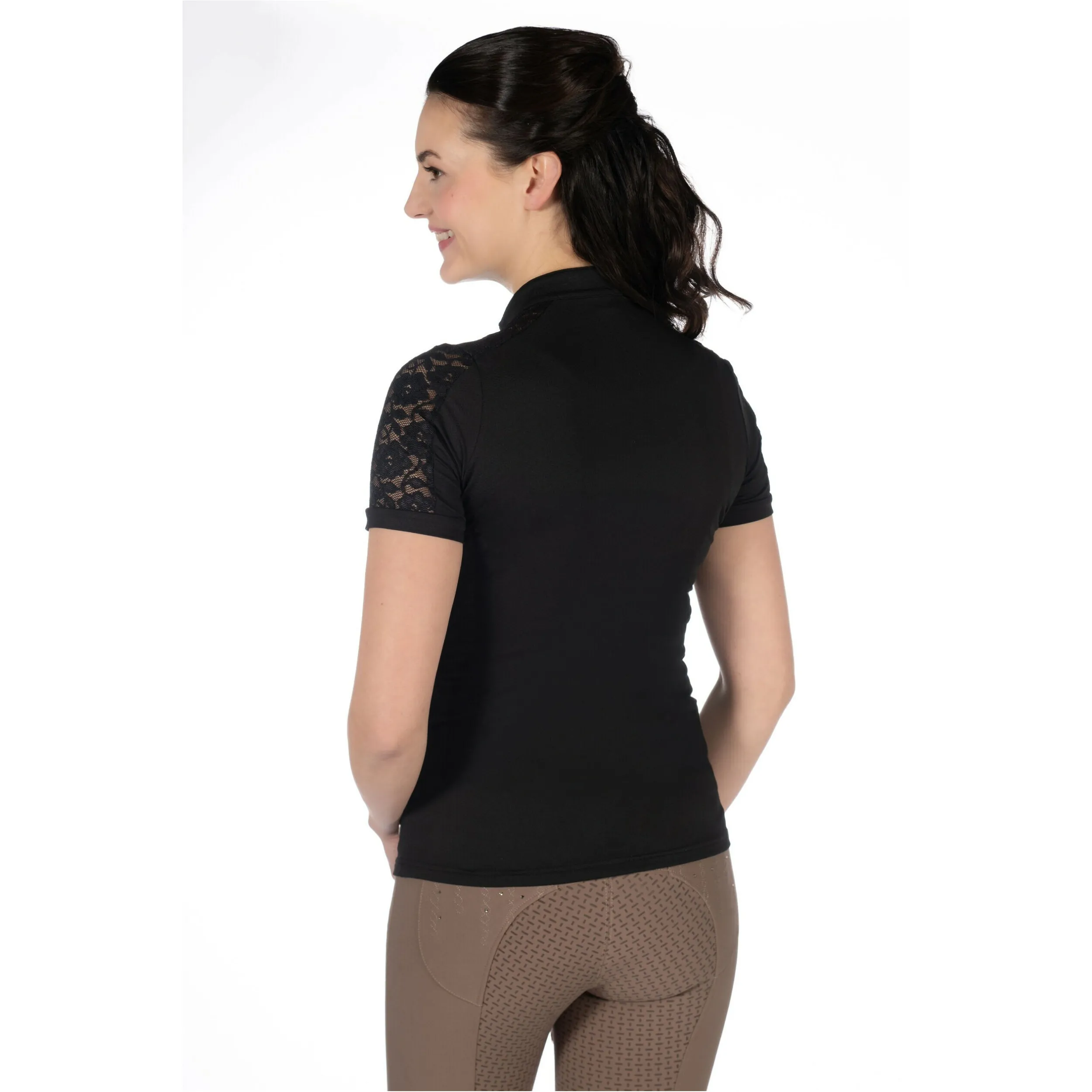 Damen Funktionsshirt Kurzarm NELLY schwarz