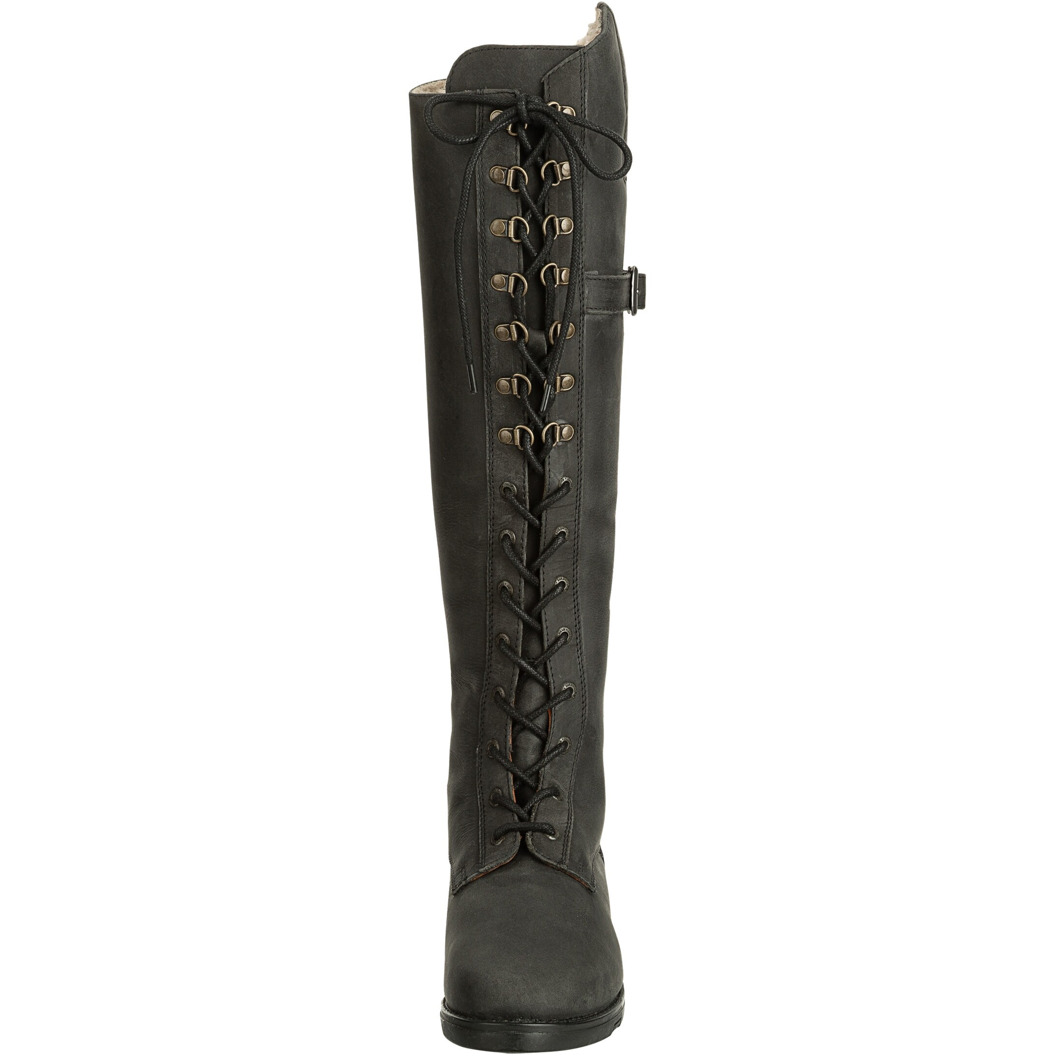Winter Damen Reitstiefel LONGFORD Echtleder waxy black