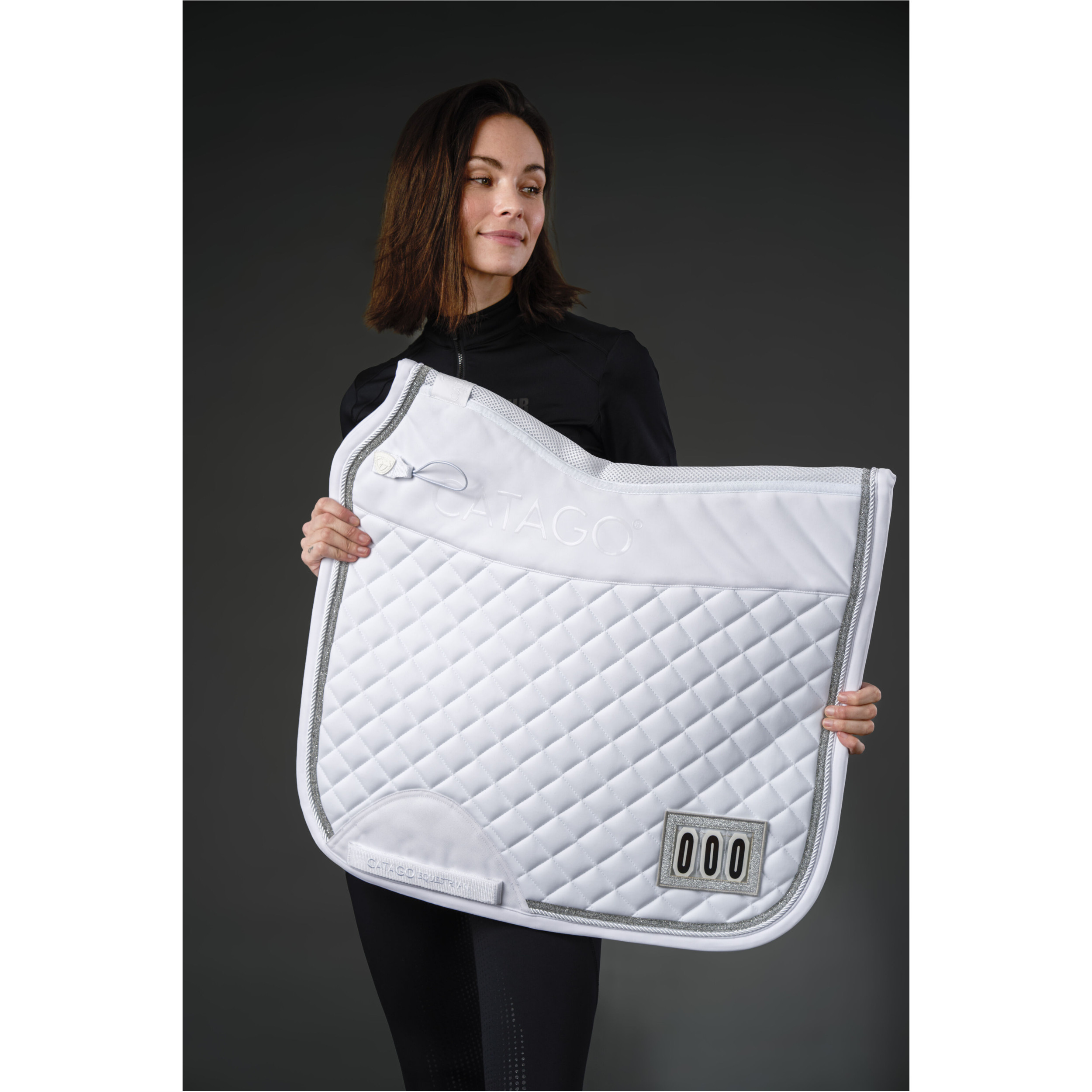 Schabracke mit Startnummer TREASURE 2.0 weiß