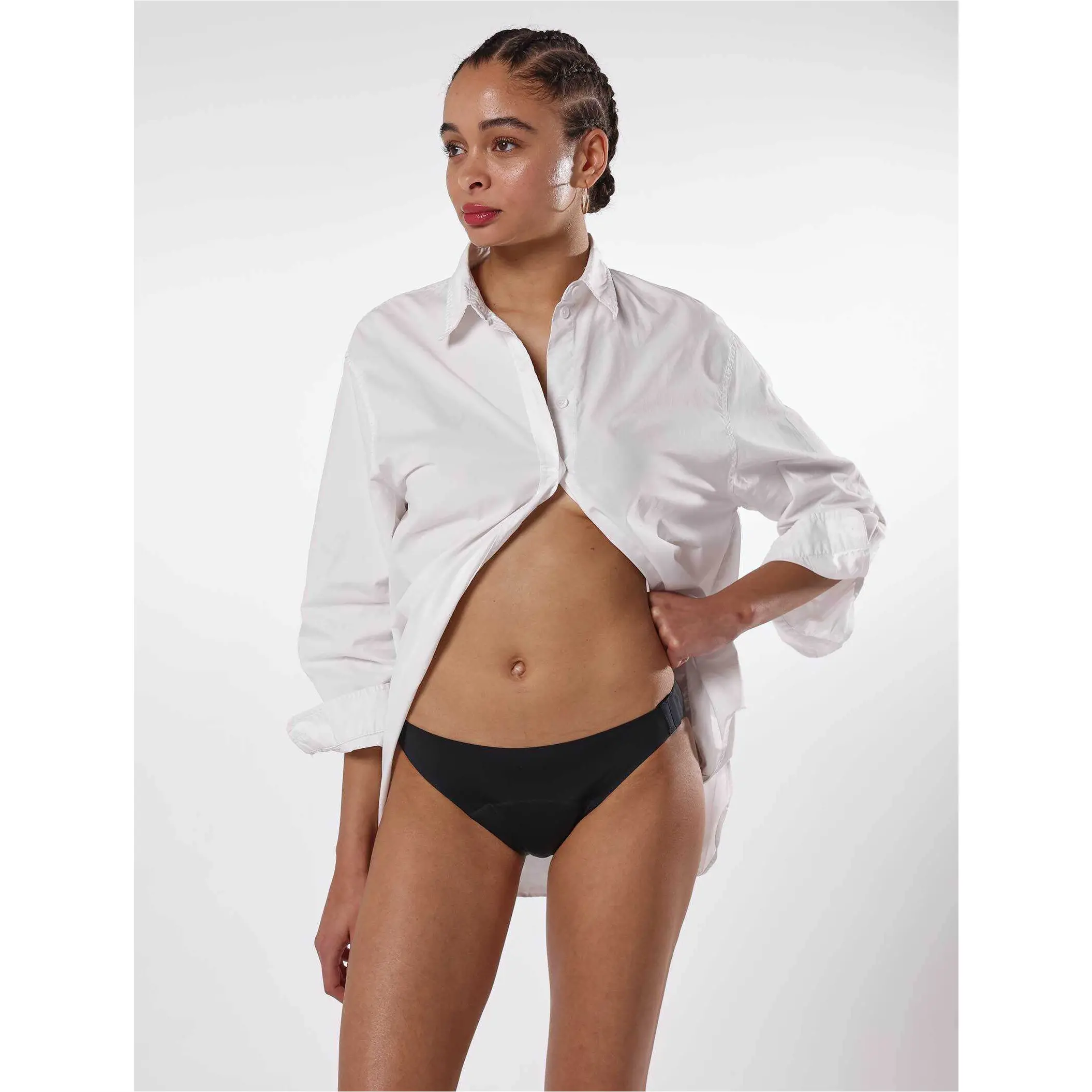 Damen Periodenslip abnehmbar HÉMÉRA schwarz