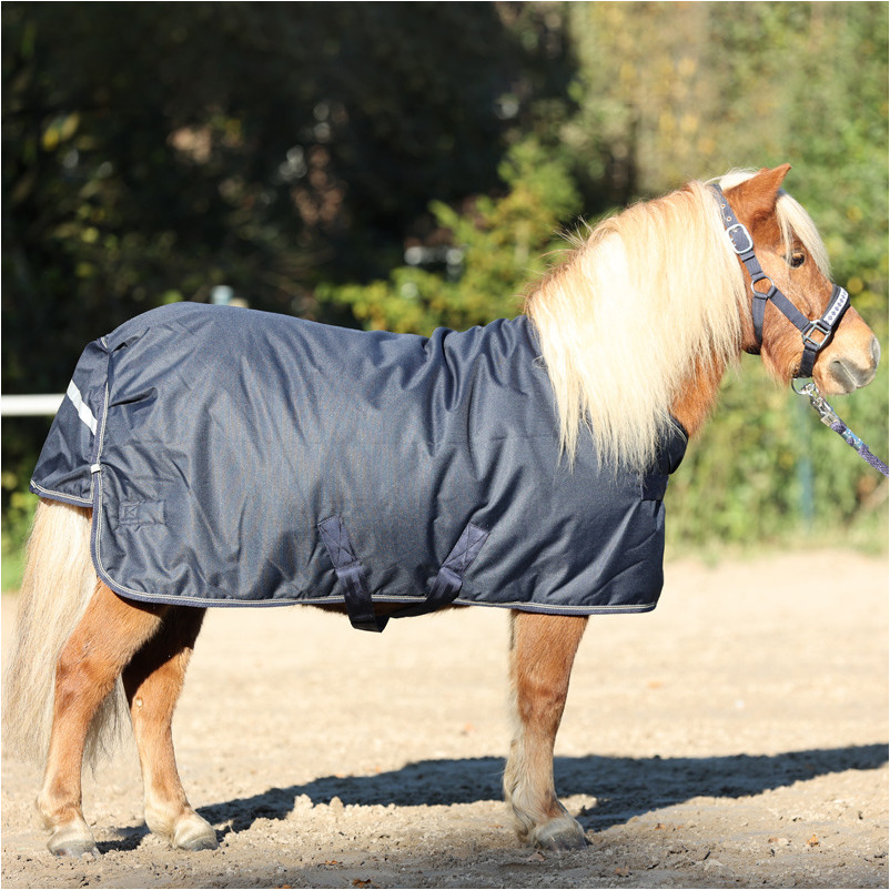 Outdoordecke für Shettys 100g Füllung 600D marine/grau