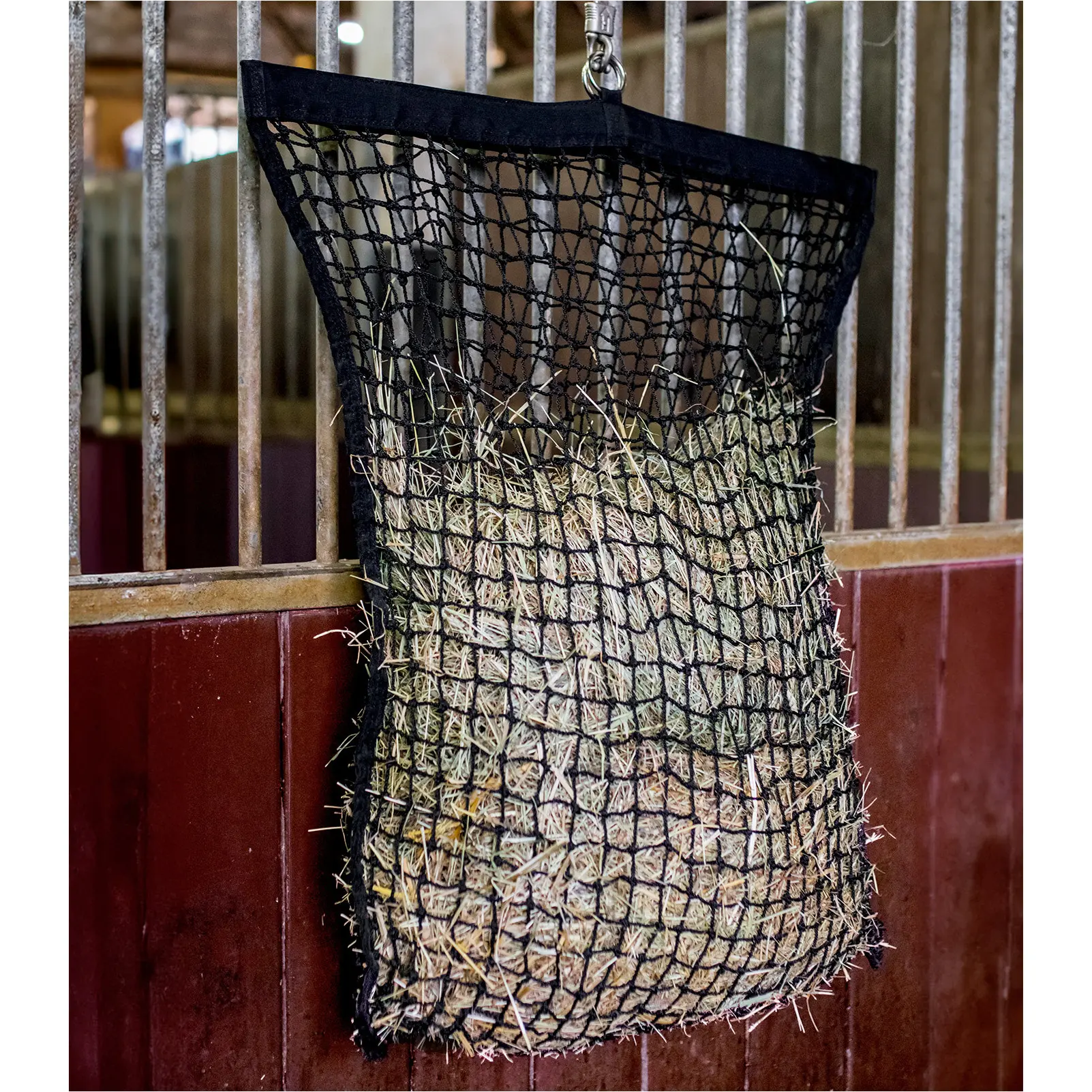 Heunetz mit Füllhilfe schwarz