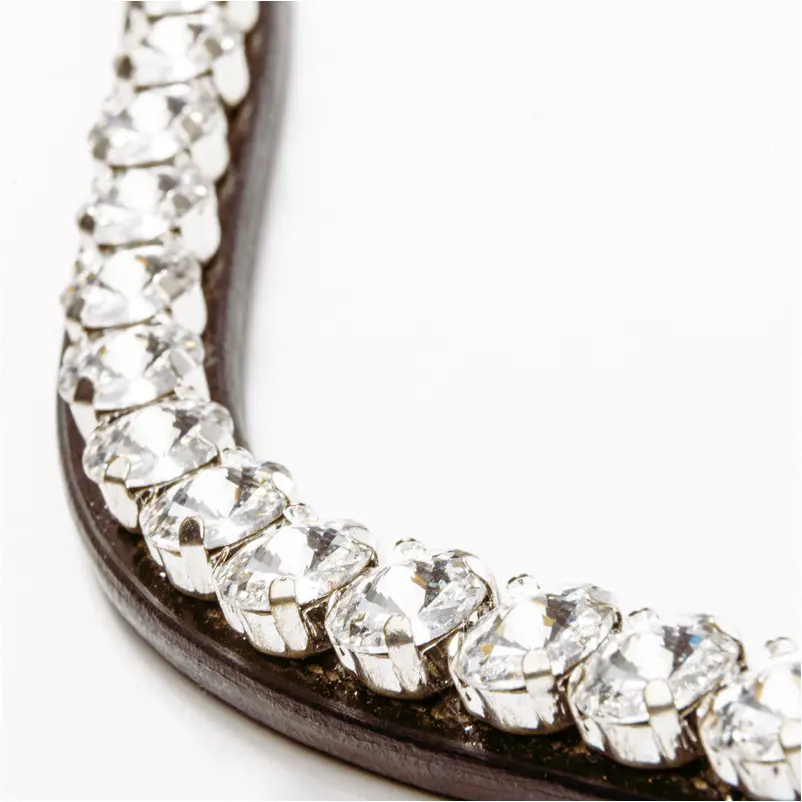 Stirnband DIAMOND braun/weiß