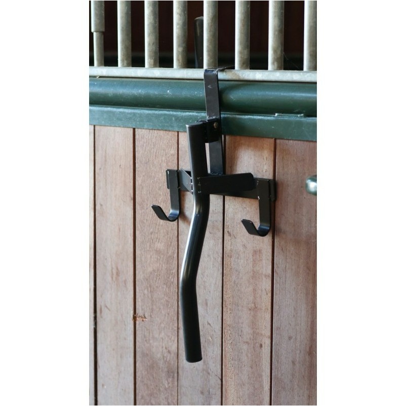 Tragbarer Sattelhalter klappbar schwarz Tragbarer Sattelhalter klappbar schwarz