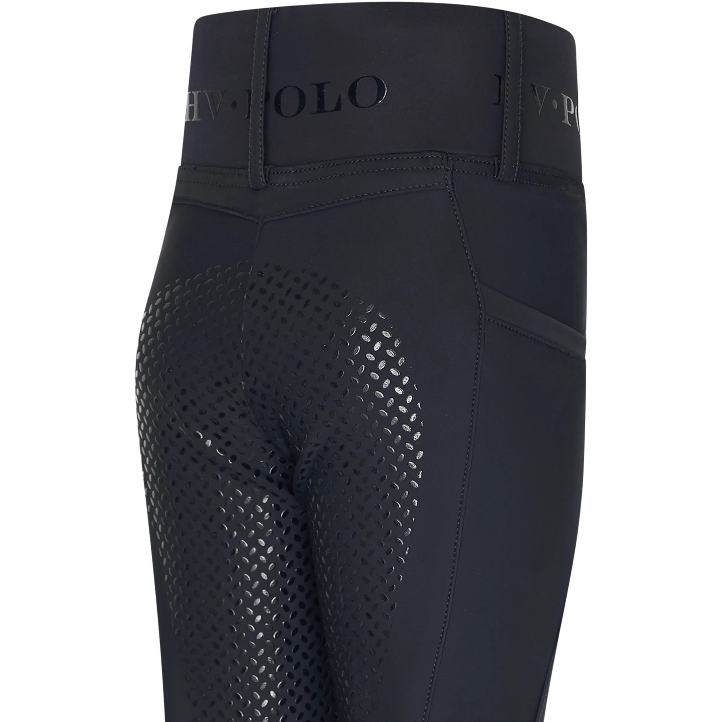 Kinder Reitleggings HVPFavourite FullGrip schwarz
