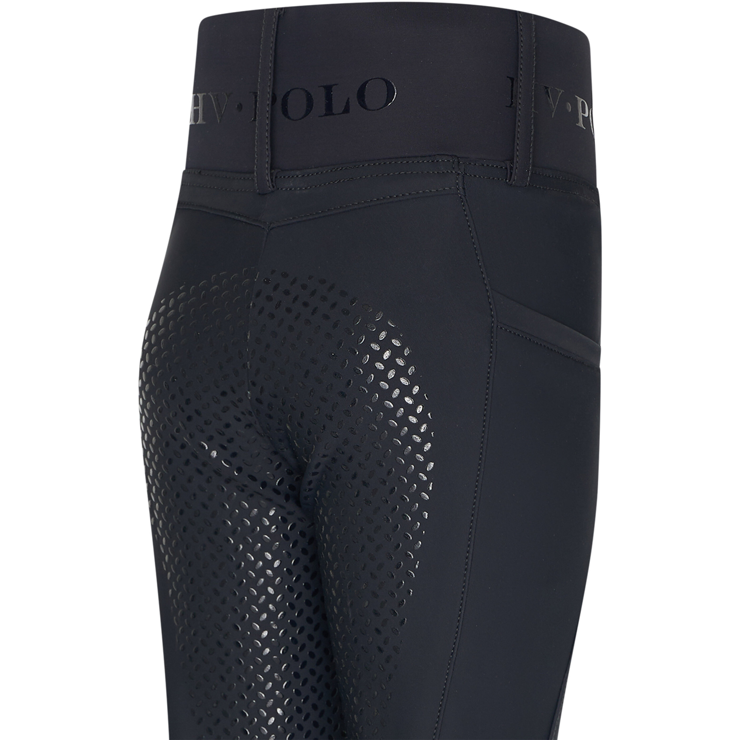 Kinder Reitleggings HVPFavourite FullGrip schwarz