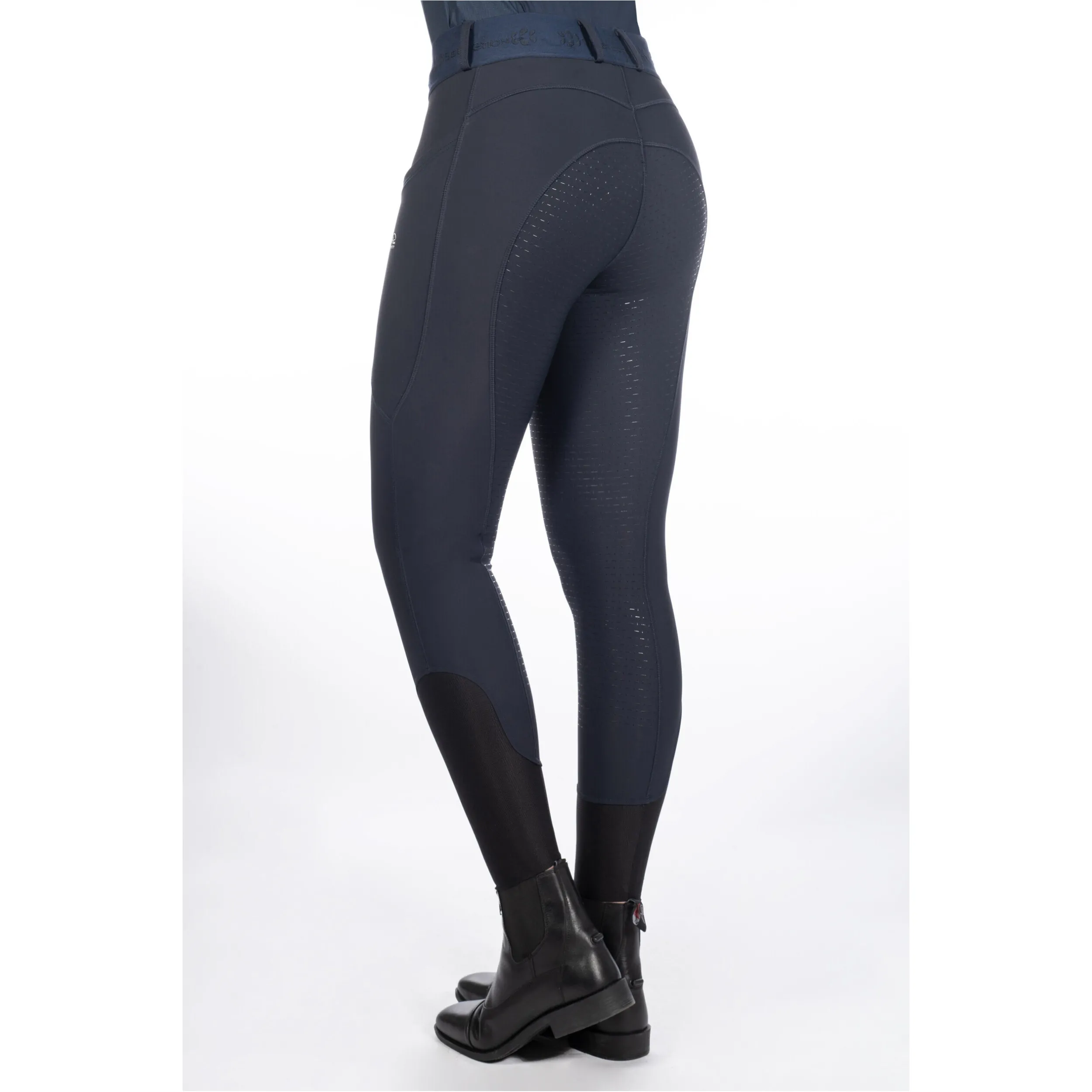 Damen Reitleggings Silikon Vollbesatz ARUBA dunkelblau