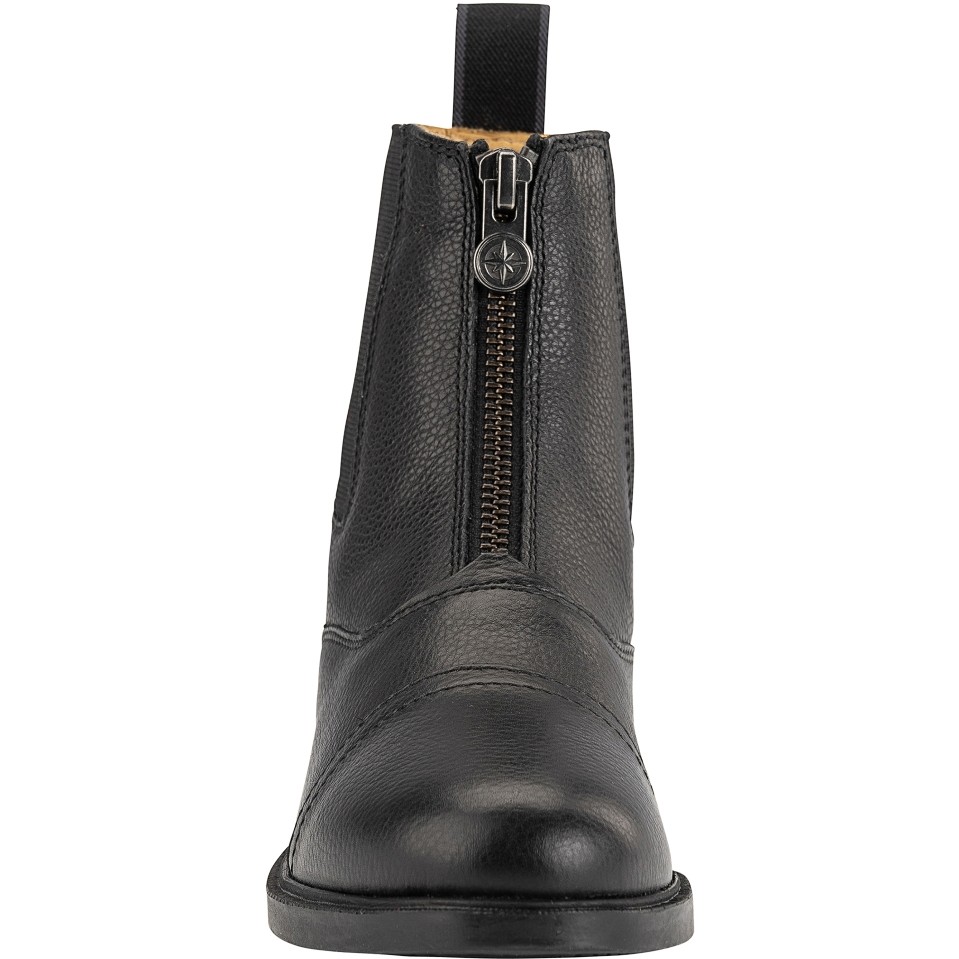 Kinder Reitstiefeletten FZ Soft Echtleder schwarz