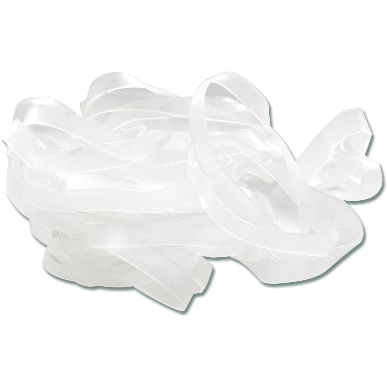 Mähnengummis extra breit transparent