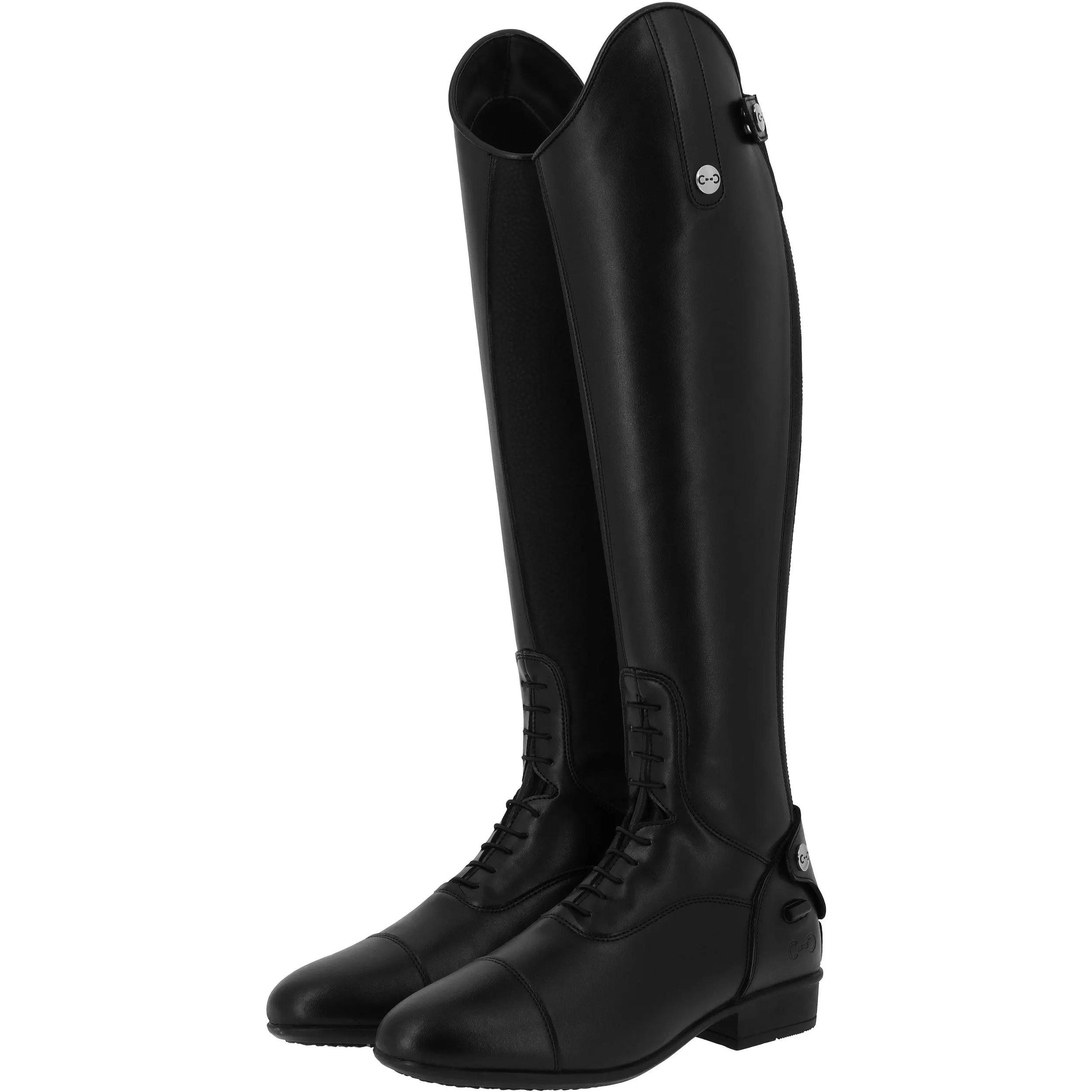 Reitstiefel Kunstleder schwarz