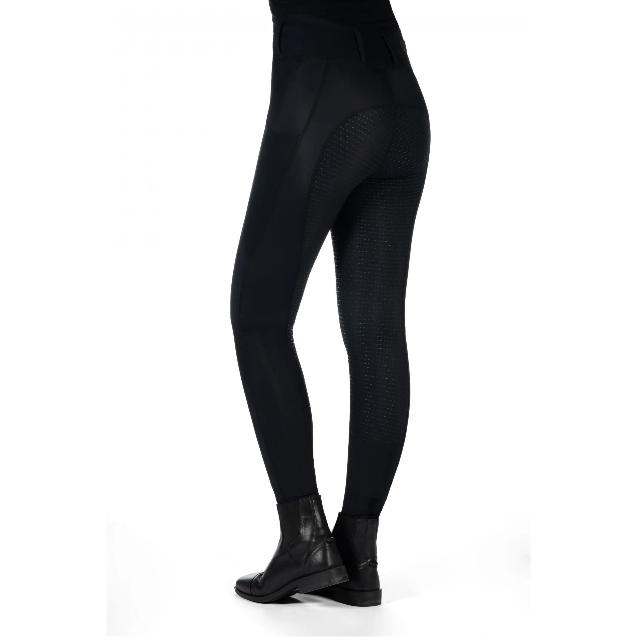 Damen Reitleggings Silikon Vollbesatz JIL HIGH WAIST schwarz