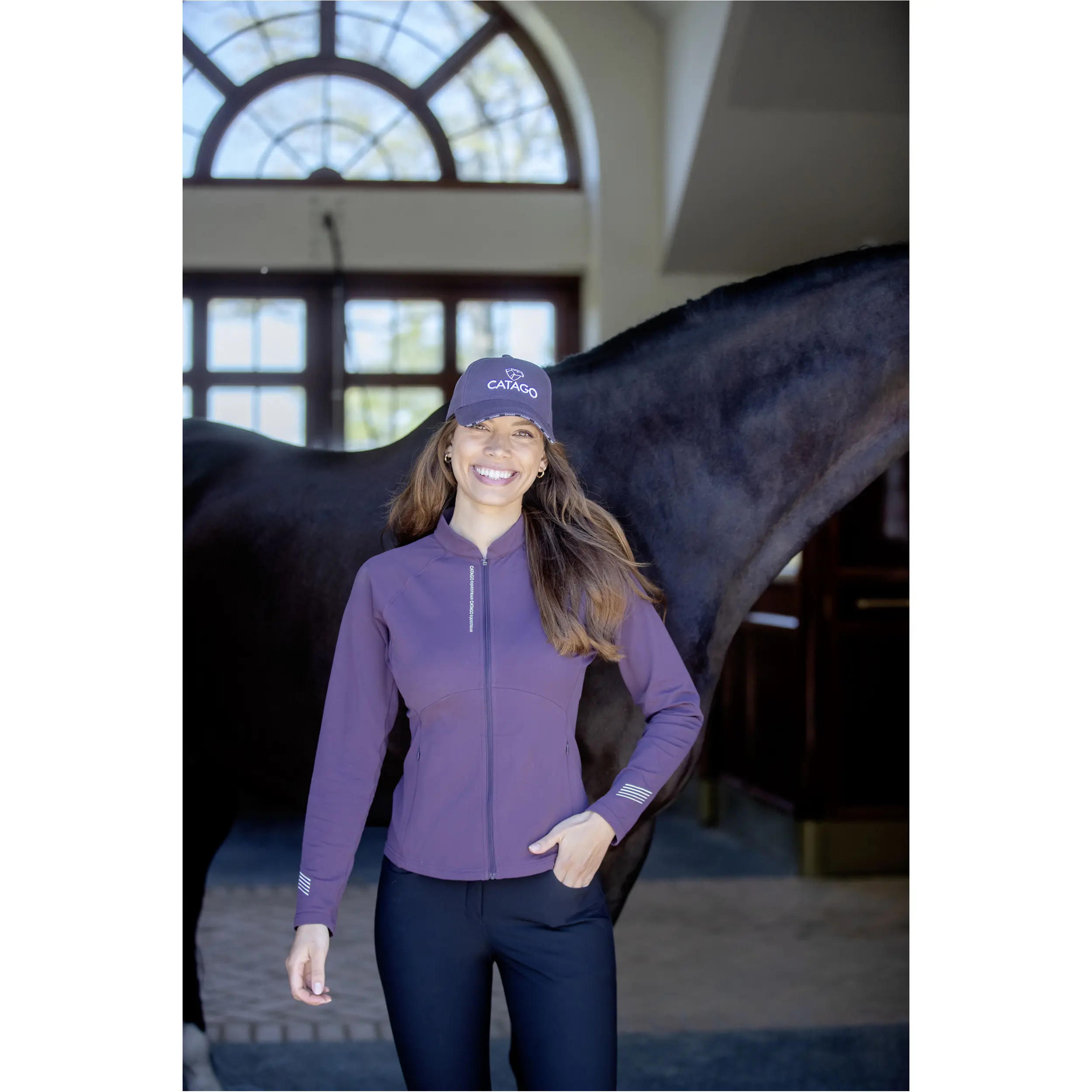 Damen Funktionsjacke TABITA plum perfect