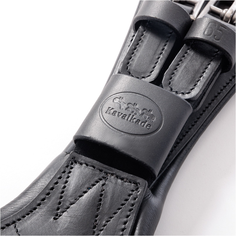 Lederkurzgurt geölt mit Elast JULIUS schwarz