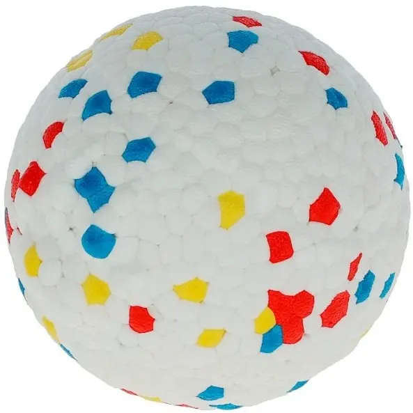 Ball E-TPU weiß/bunt 8cm