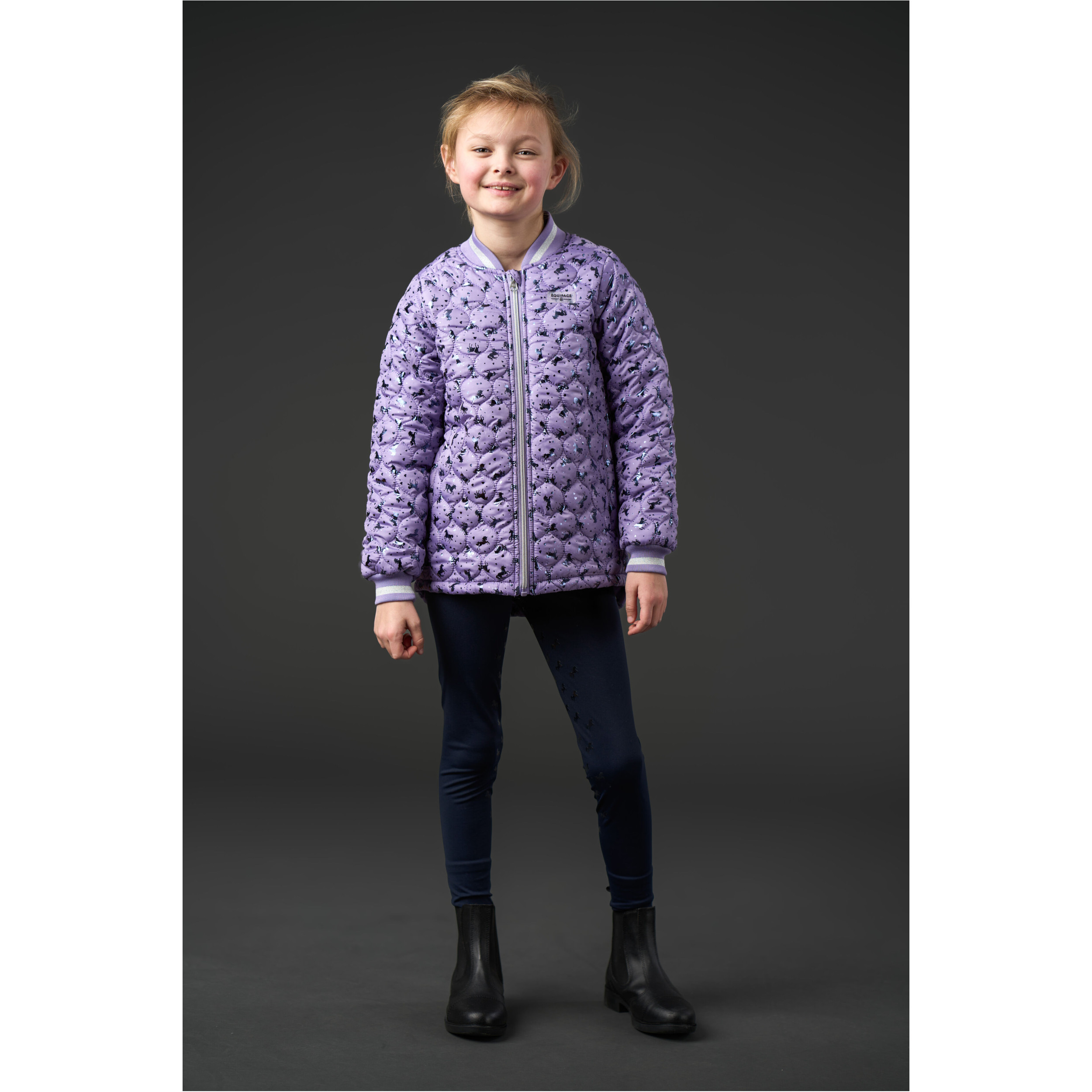 Kinder Reitjacke ALANA aster purple