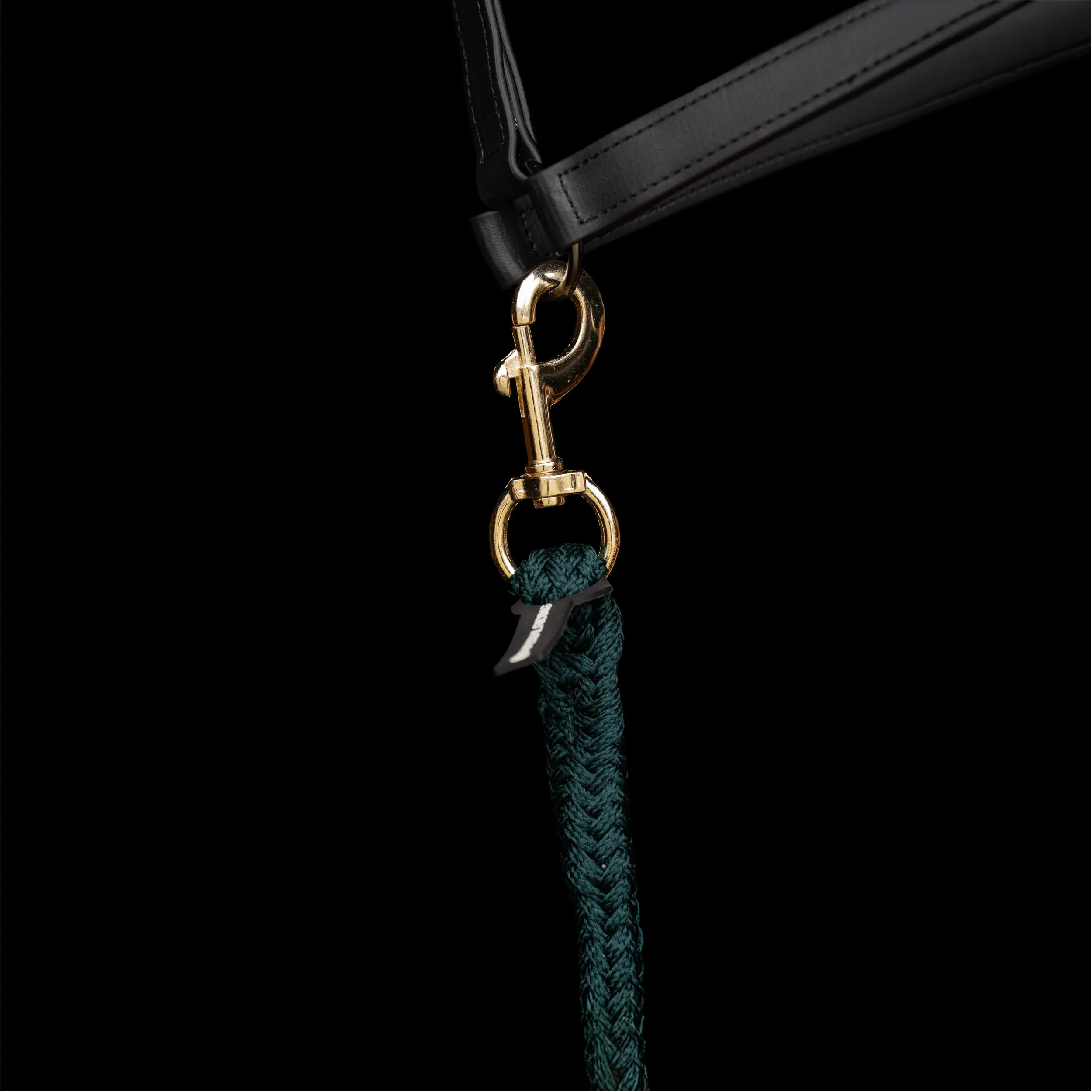 Führstrick mit Karabinerhaken IRHClassic forest green