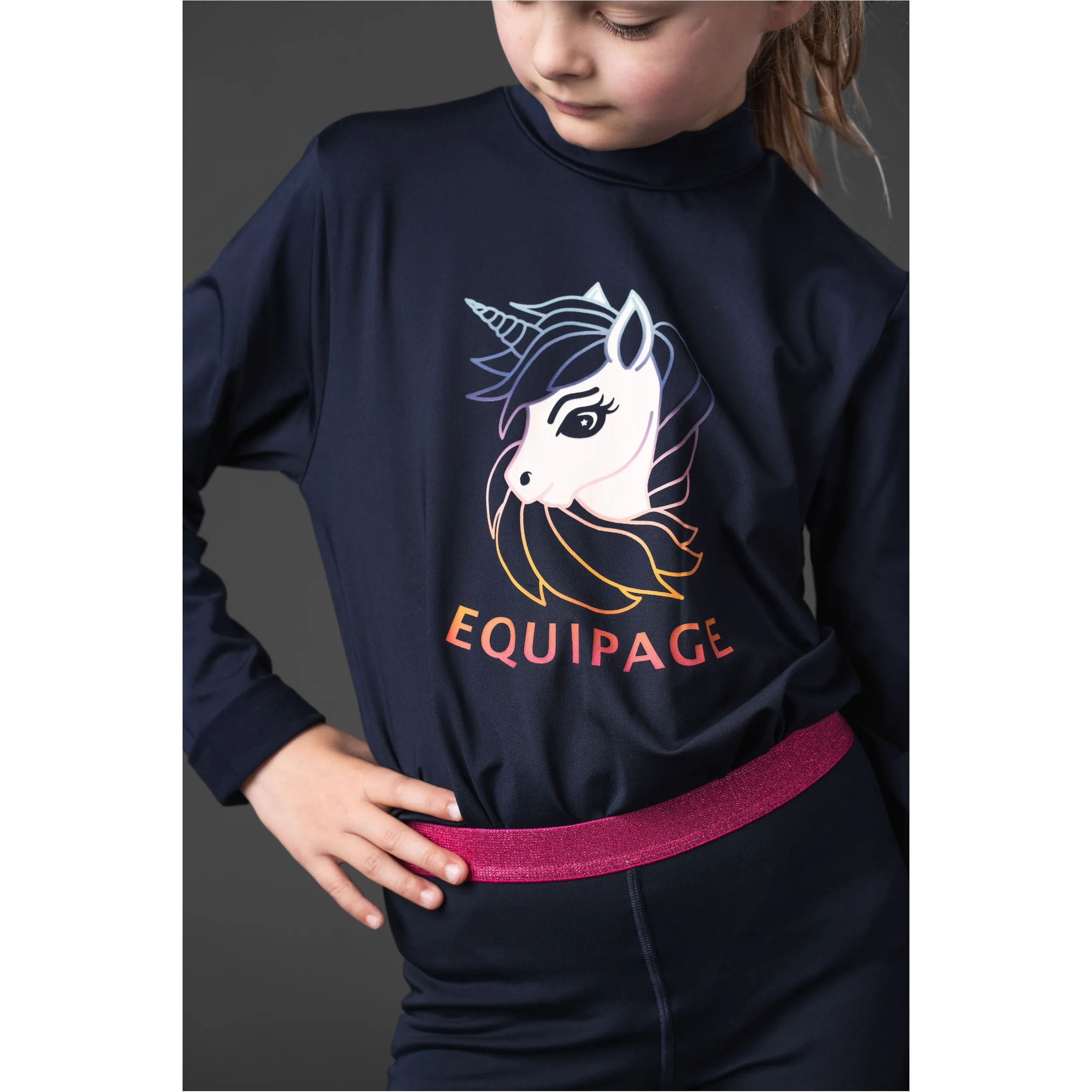 Kinder Rollkragenpullover VELLA navy
