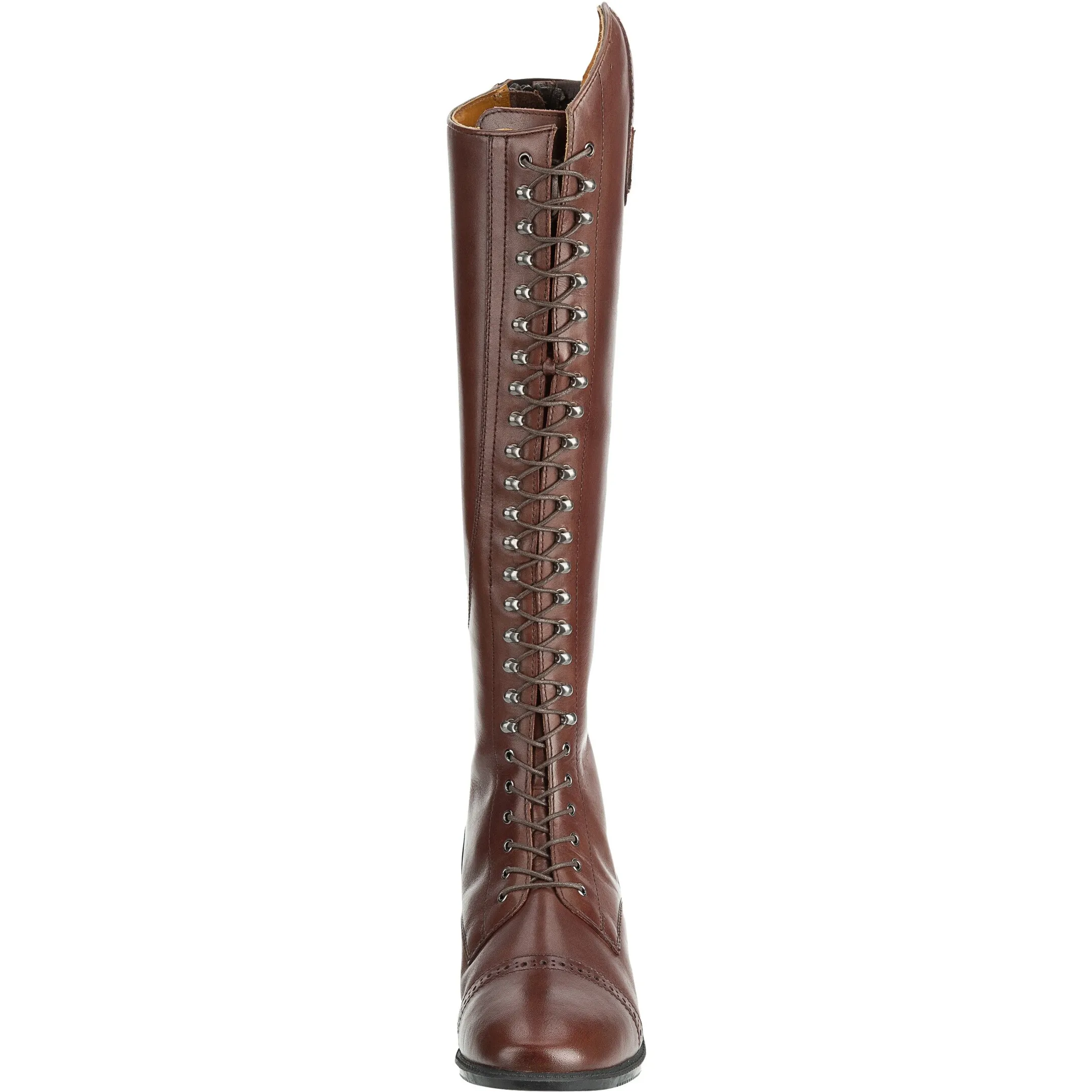 Damen Reitstiefel BOLOGNA Polo Echtleder braun