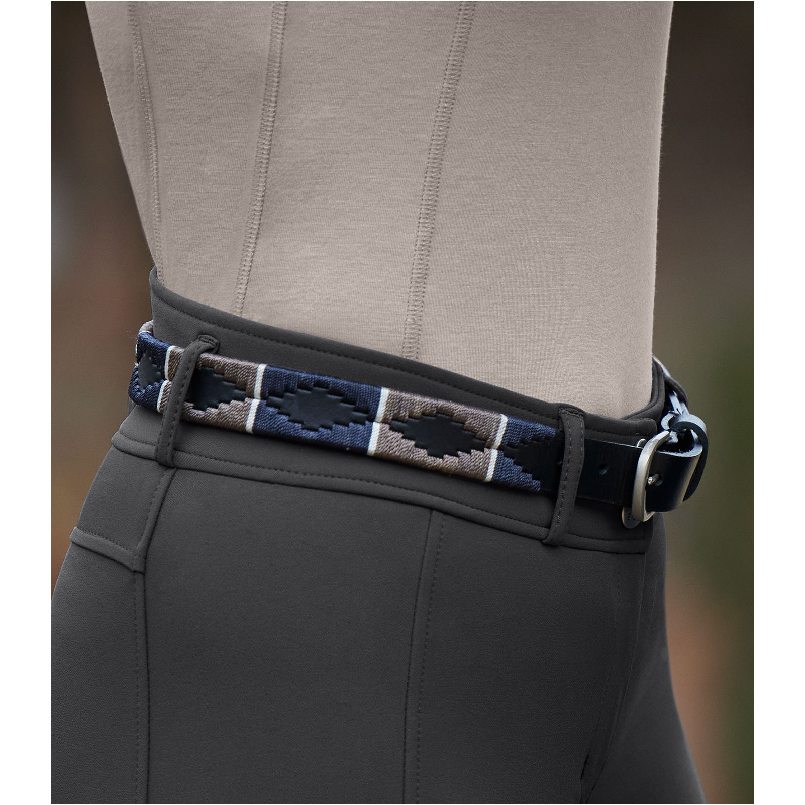 Damen Polo Gürtel GEMMA schwarz/asphalt